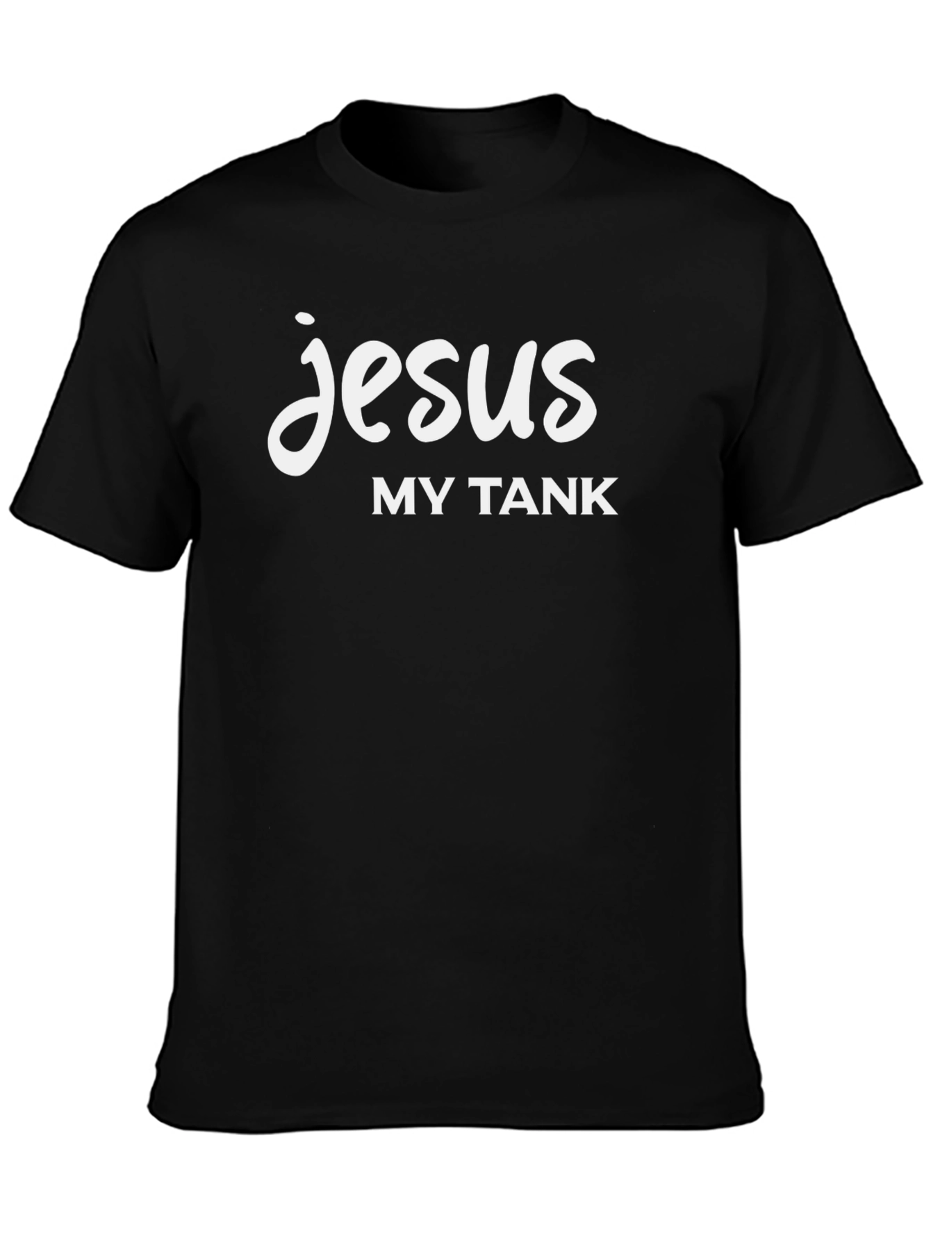 Black Jesus is My Tank Black Graphic Tee view 3