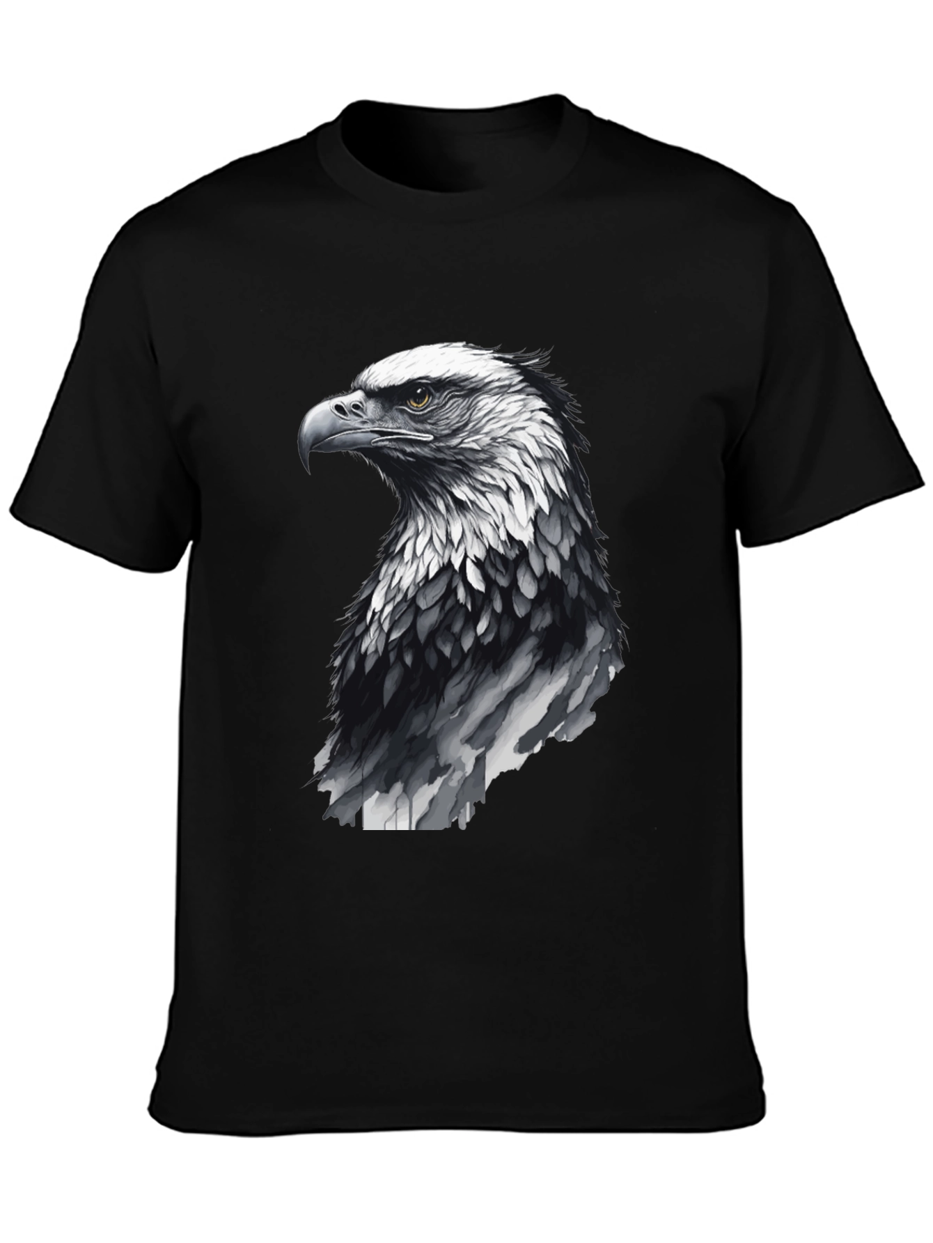 Black Men's Black Eagle Graphic Tee view 3