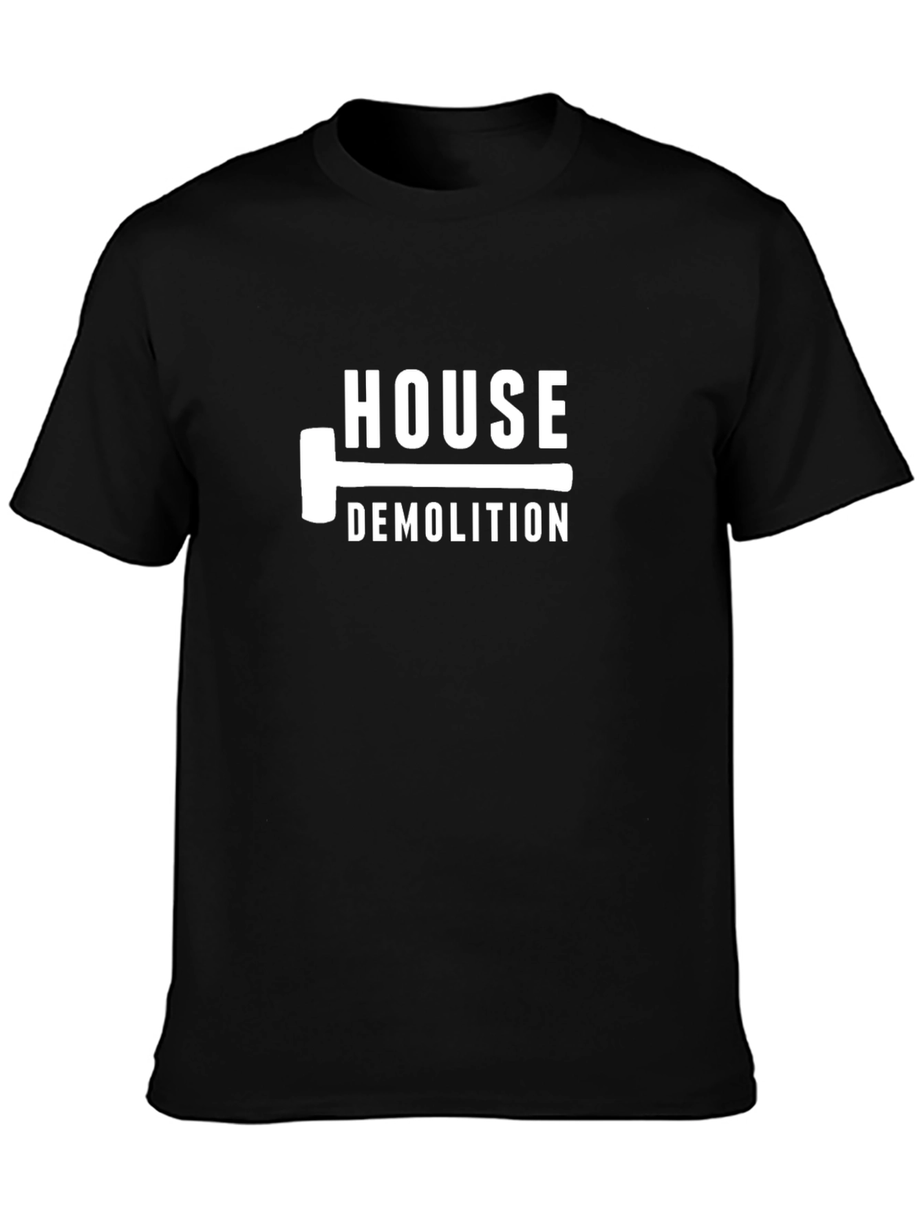 Black House Demolition Graphic Tee - Black view 3