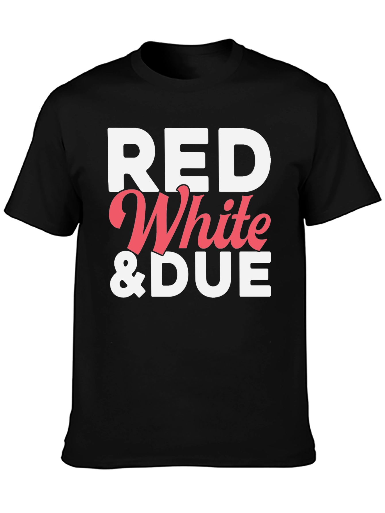 Black Red White & DUE Patriotic T-Shirt view 3