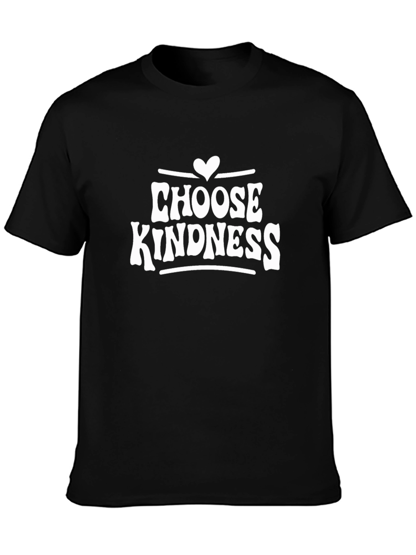 Black Choose Kindness Graphic Tee - Unisex view 3