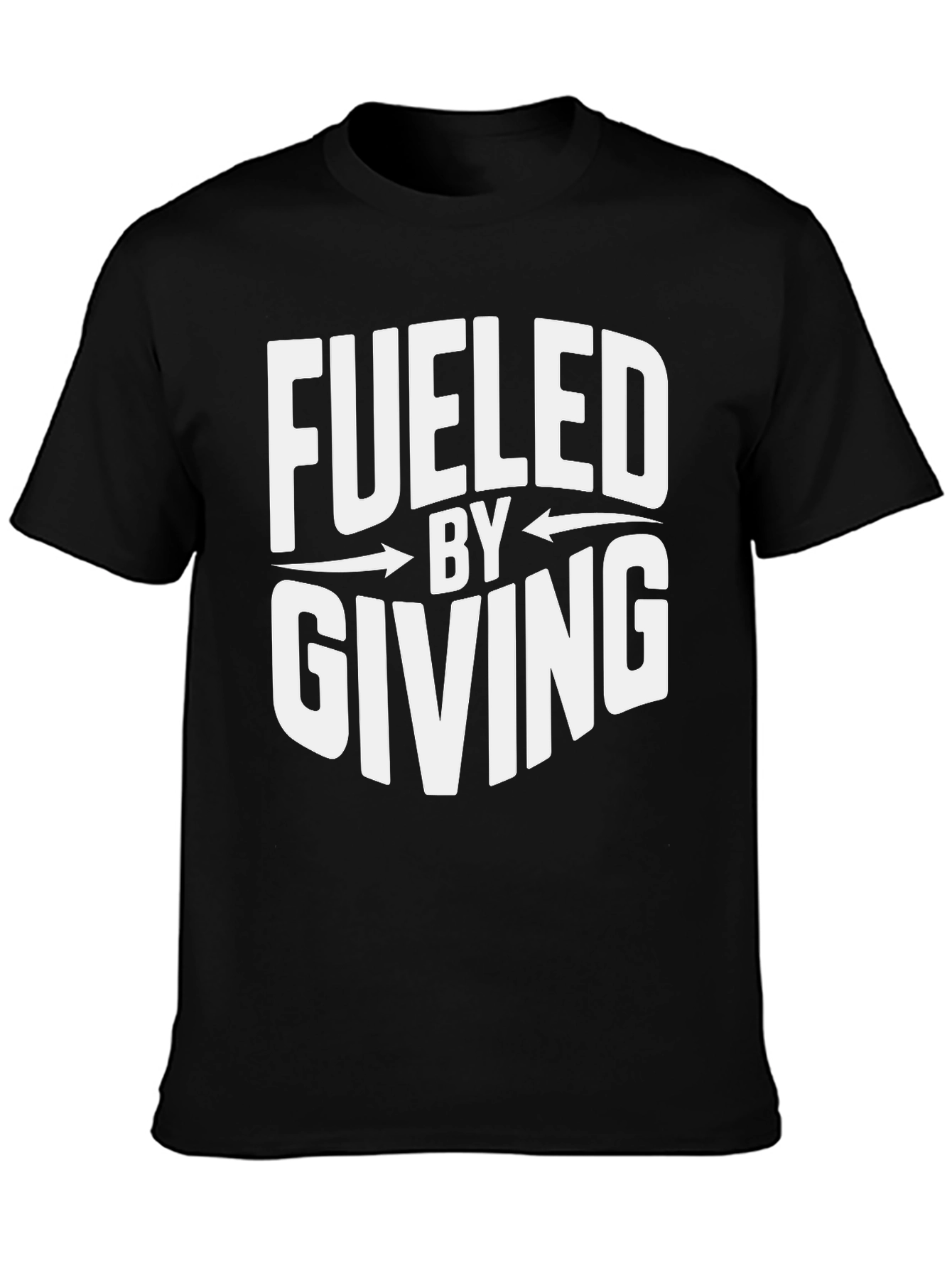 Black Fueled By Giving Graphic Tee view 3