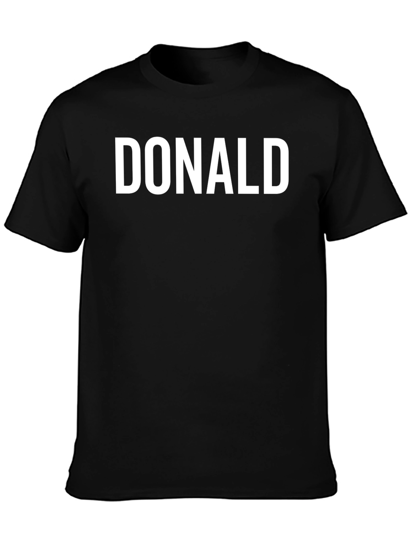 Black Donald Graphic Tee - Classic Black T-Shirt view 3