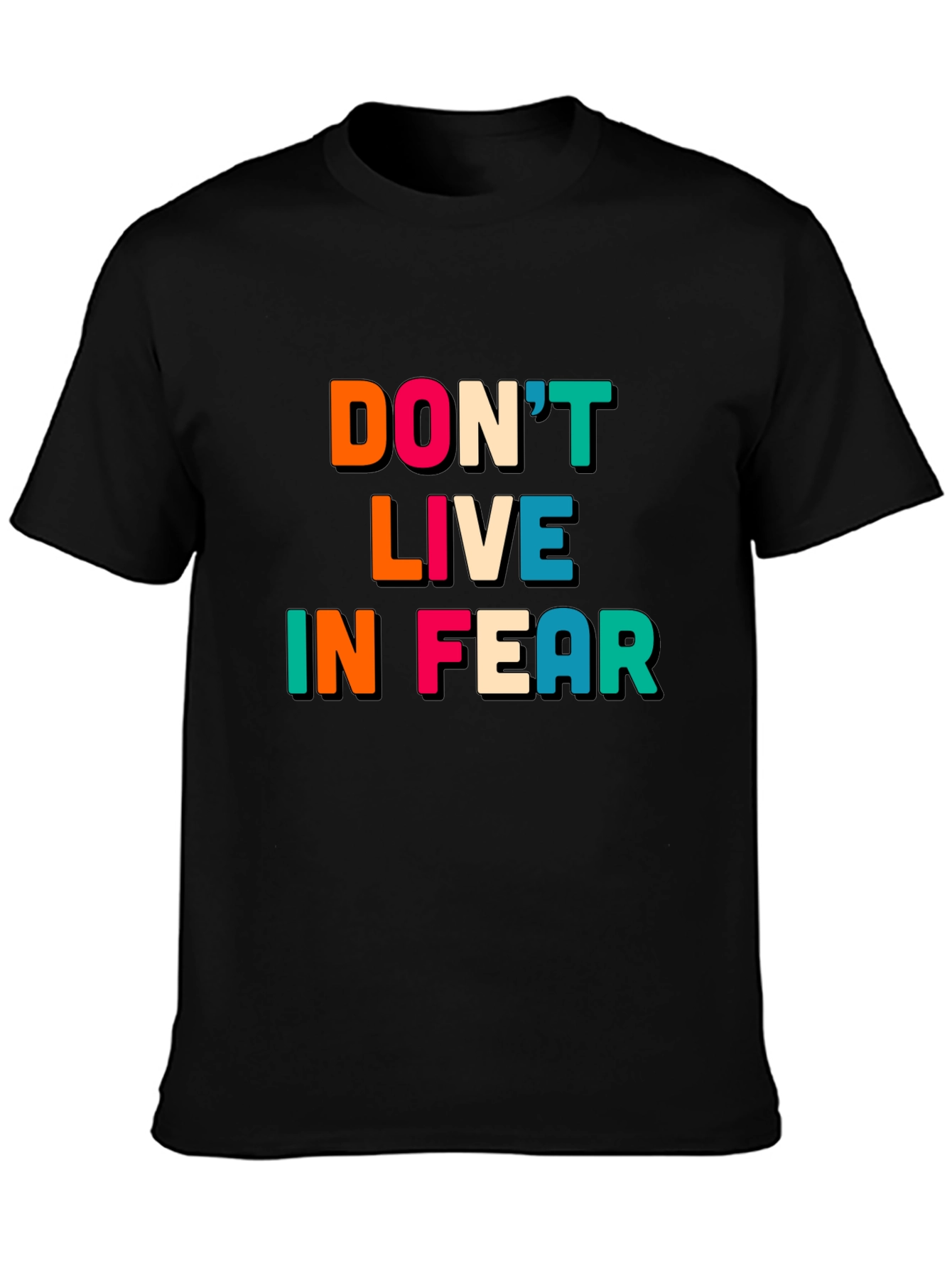 Black Don't Live In Fear Graphic Tee view 3