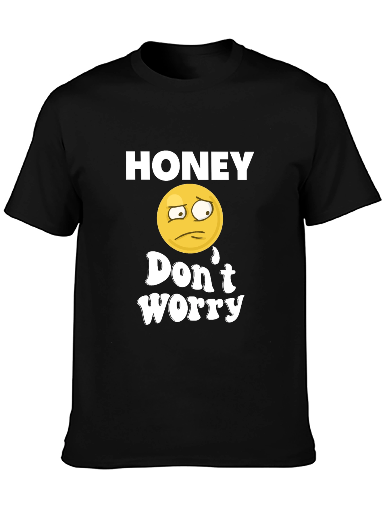 Black Honey Don't Worry Graphic Tee view 3