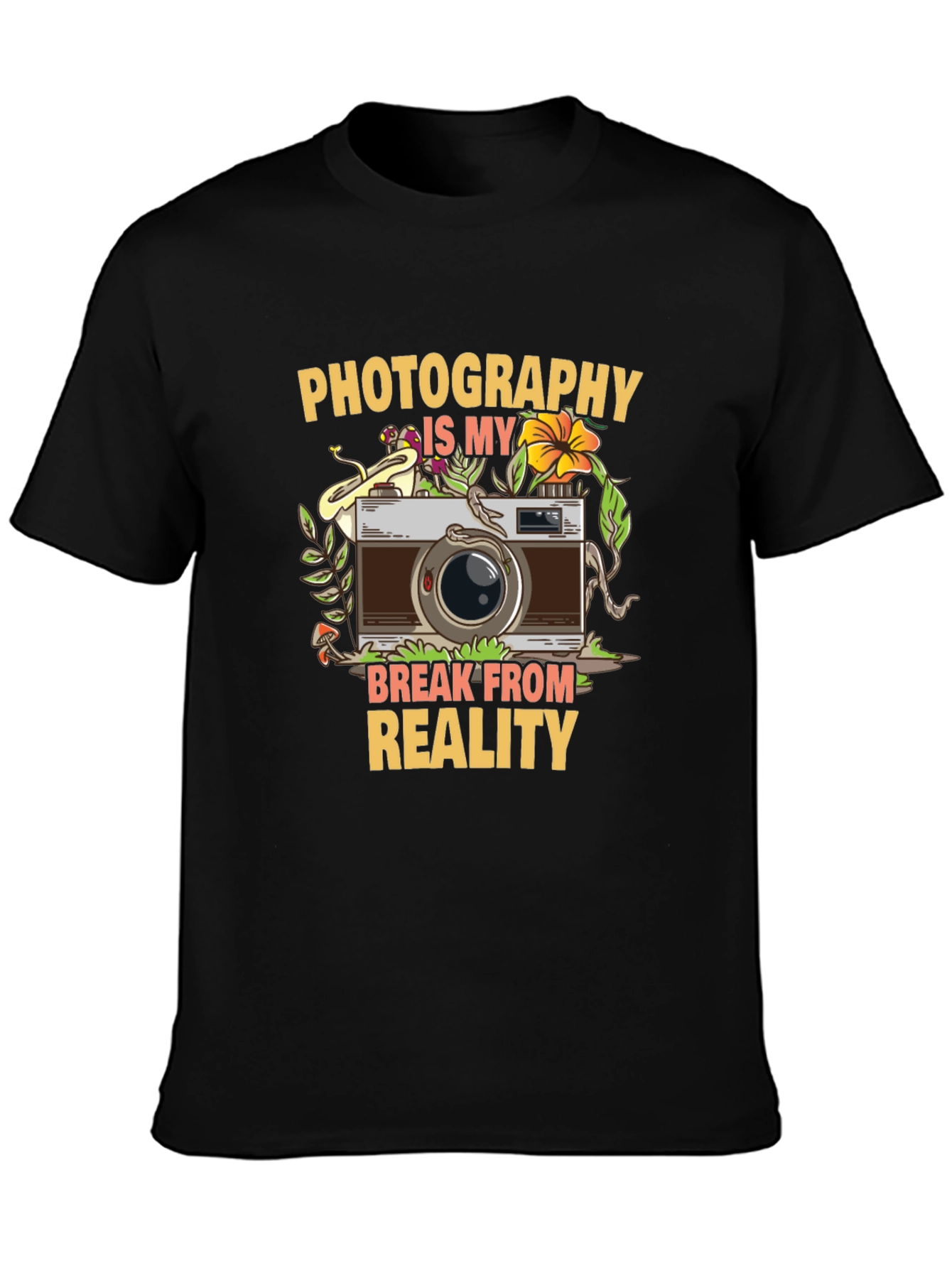 Black Photography is My Break From Reality T-Shirt view 3
