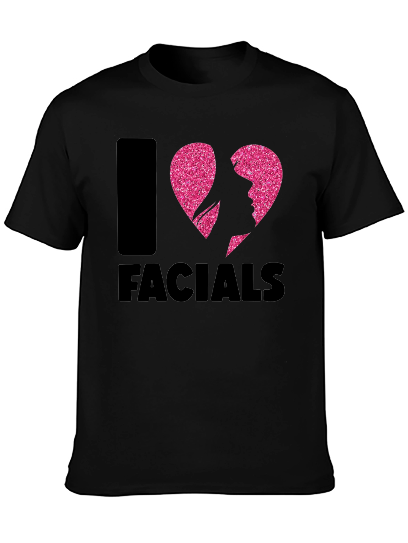 I Heart Facials Graphic T-Shirt - Funny Spa Day Tee - 3
