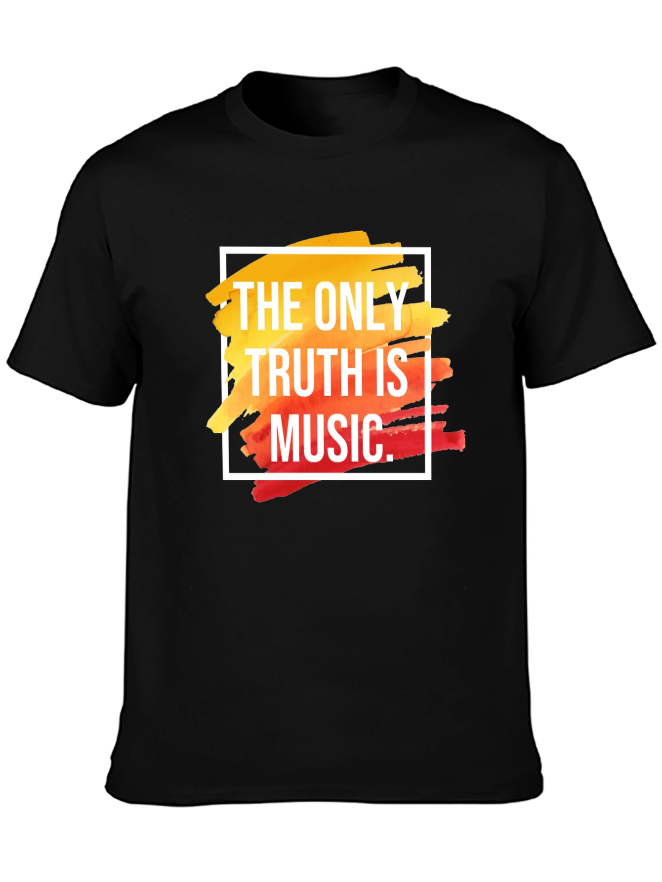 Black The Only Truth Is Music T-Shirt view 3