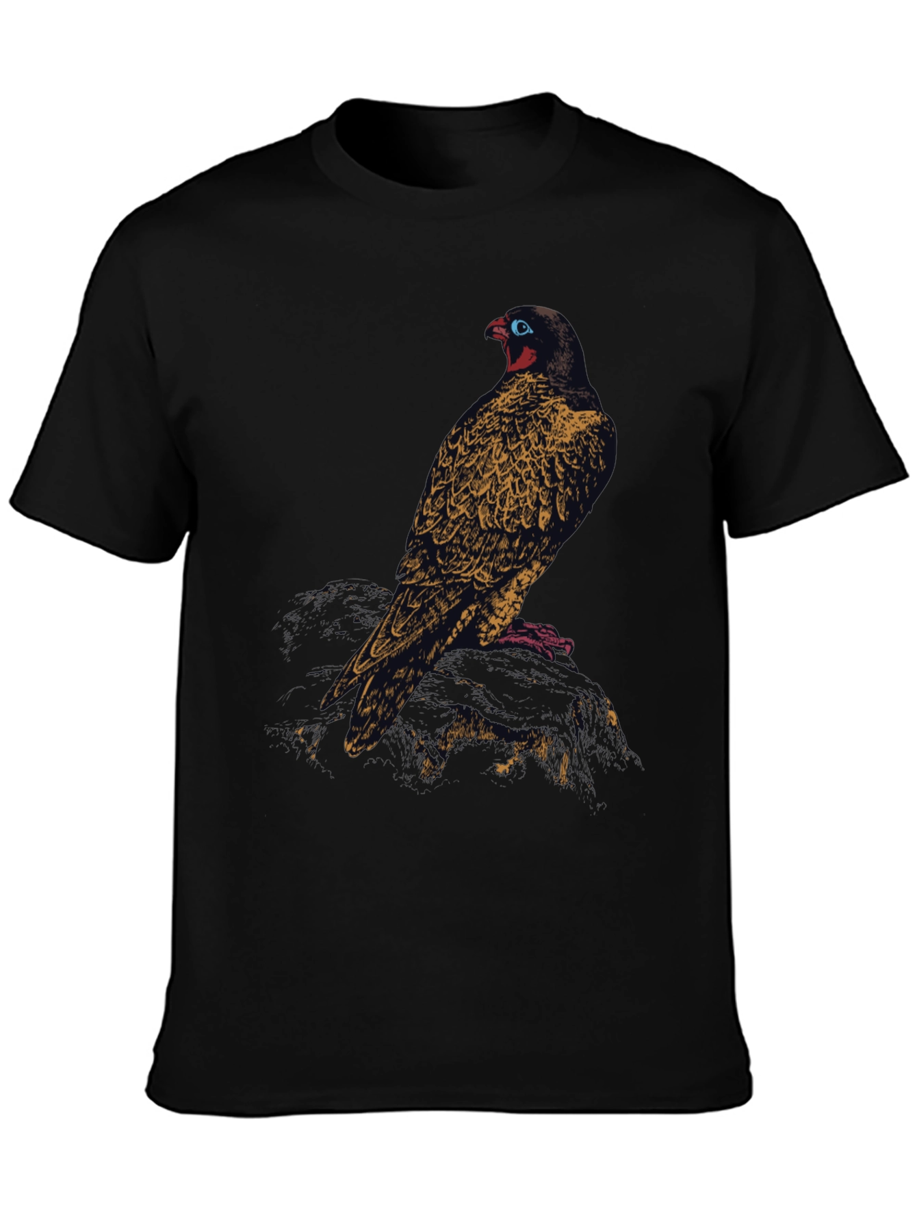Black Raven Graphic Black T-Shirt view 3