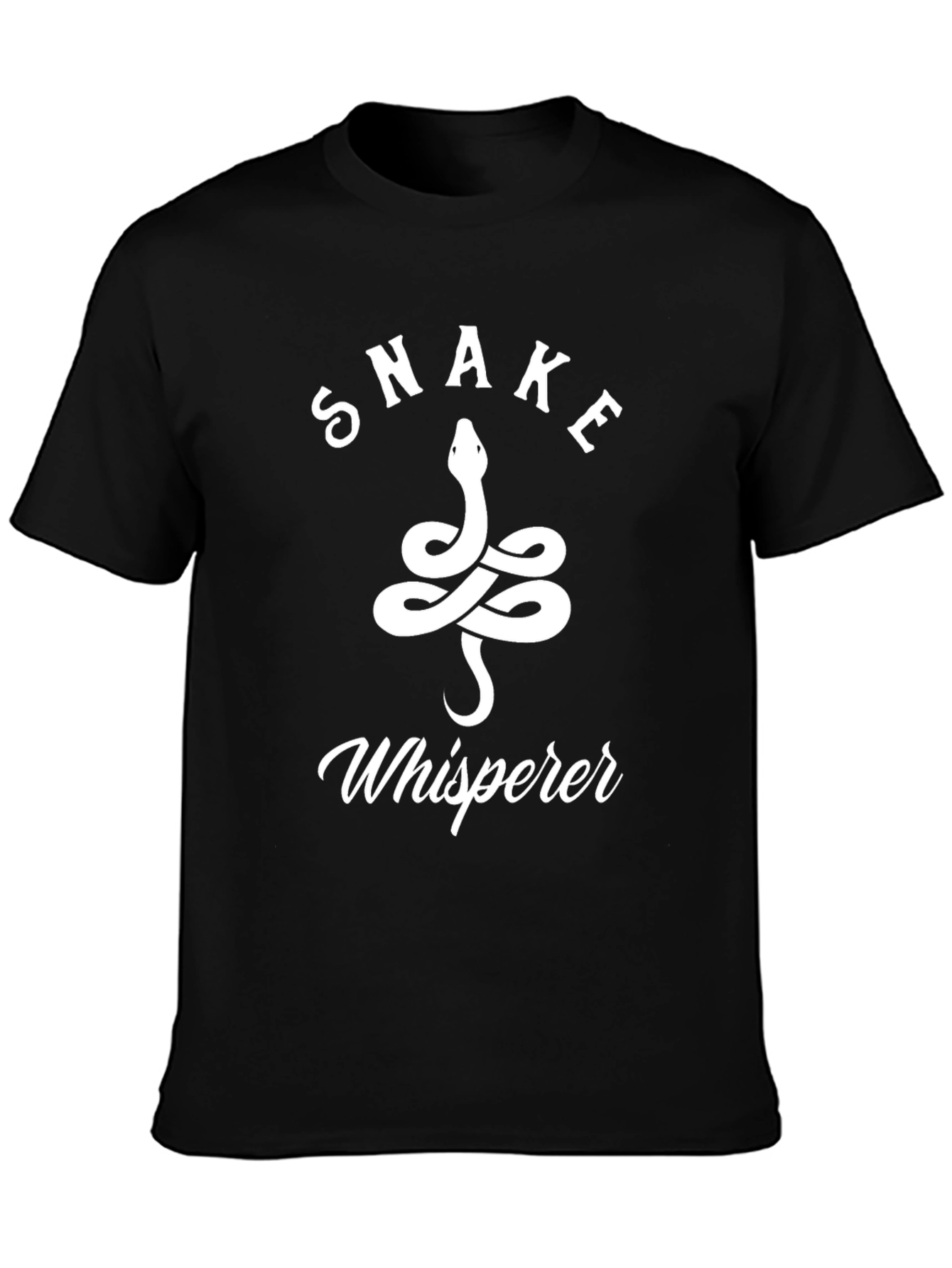 Black Snake Whisperer Graphic T-Shirt - Black view 3