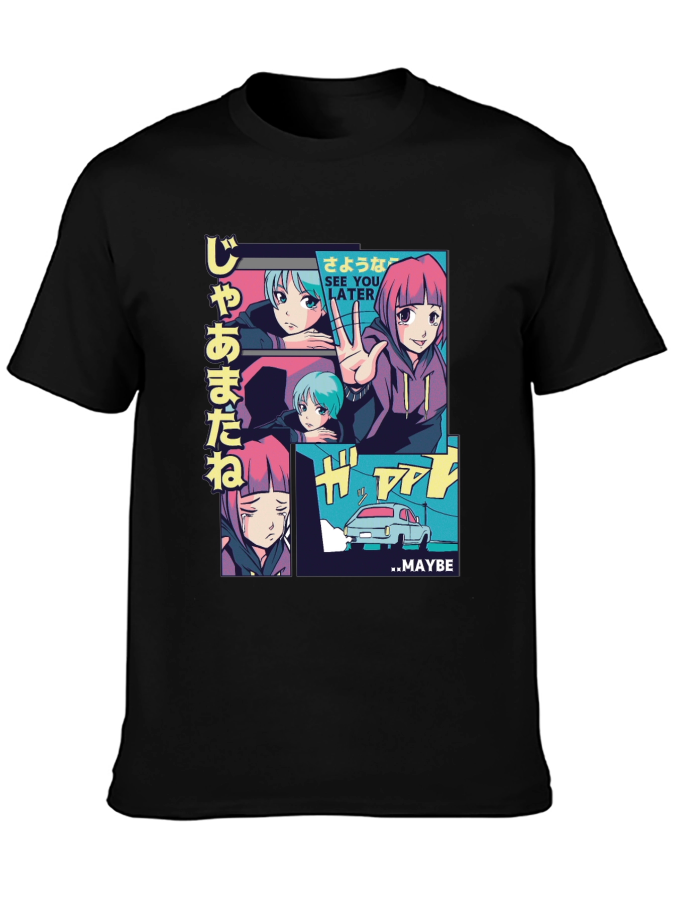 Anime Manga Style Graphic Tee - 3