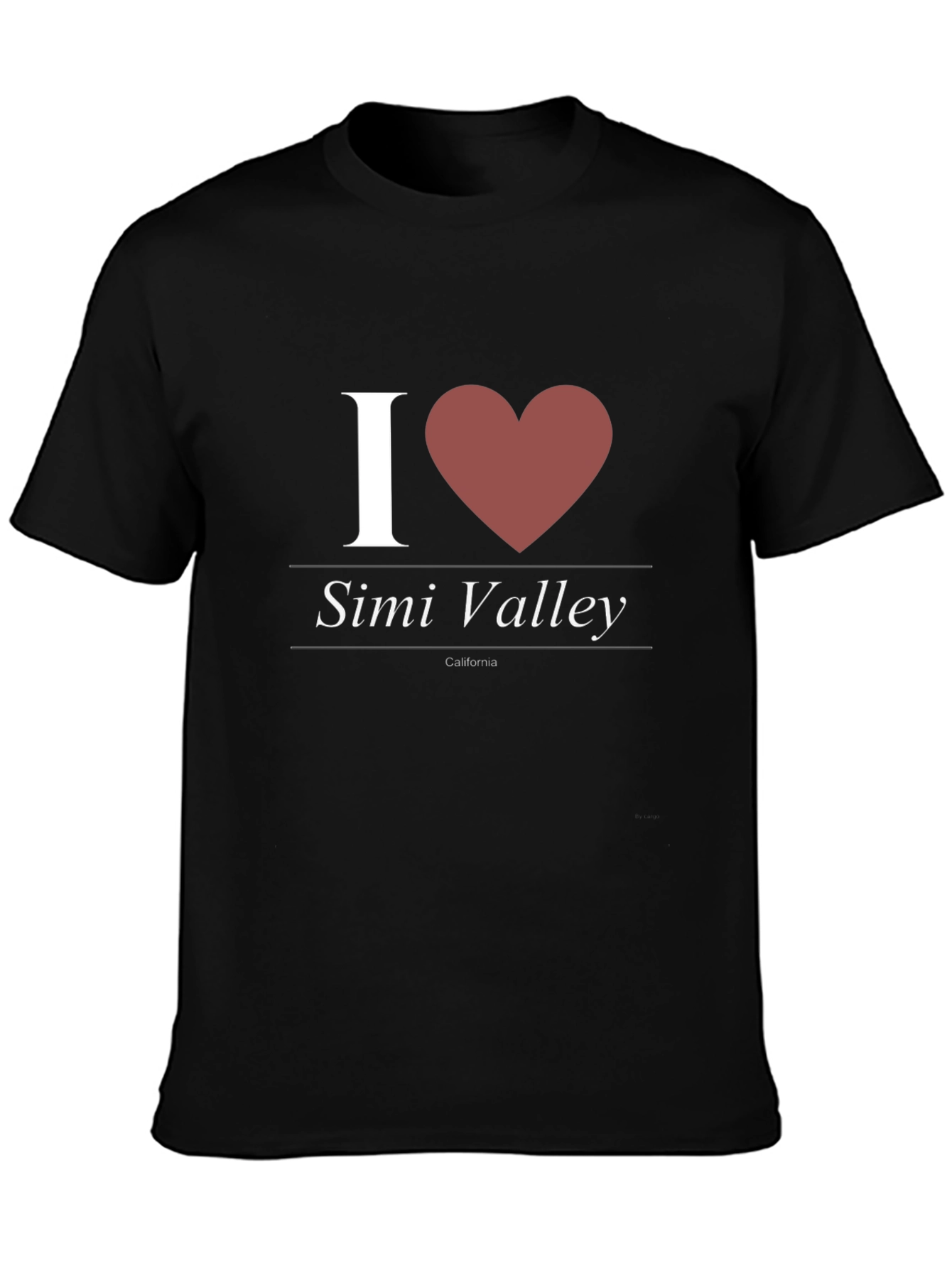 I Heart Simi Valley Black T-Shirt - 3