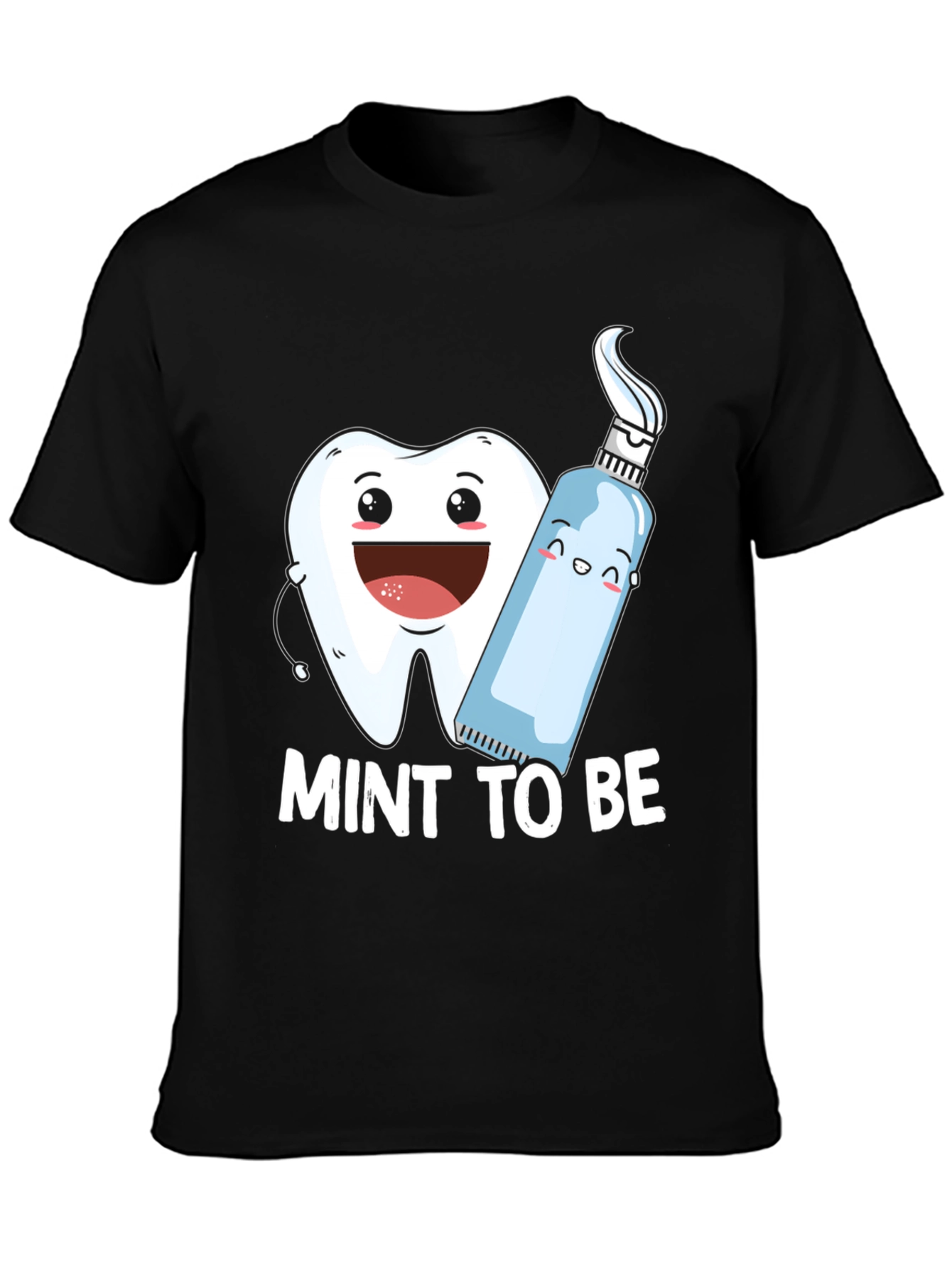 Black Mint To Be T-Shirt: Funny Dental Humor Tee view 3