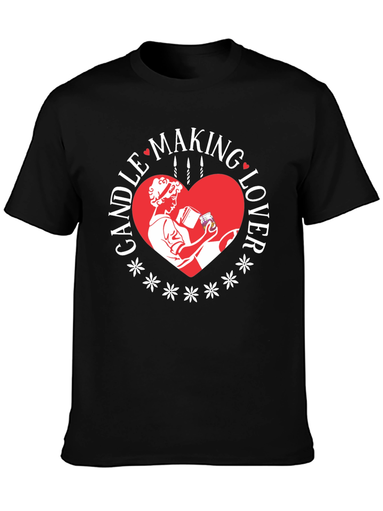 Black Candle Making Lover Black T-Shirt view 3