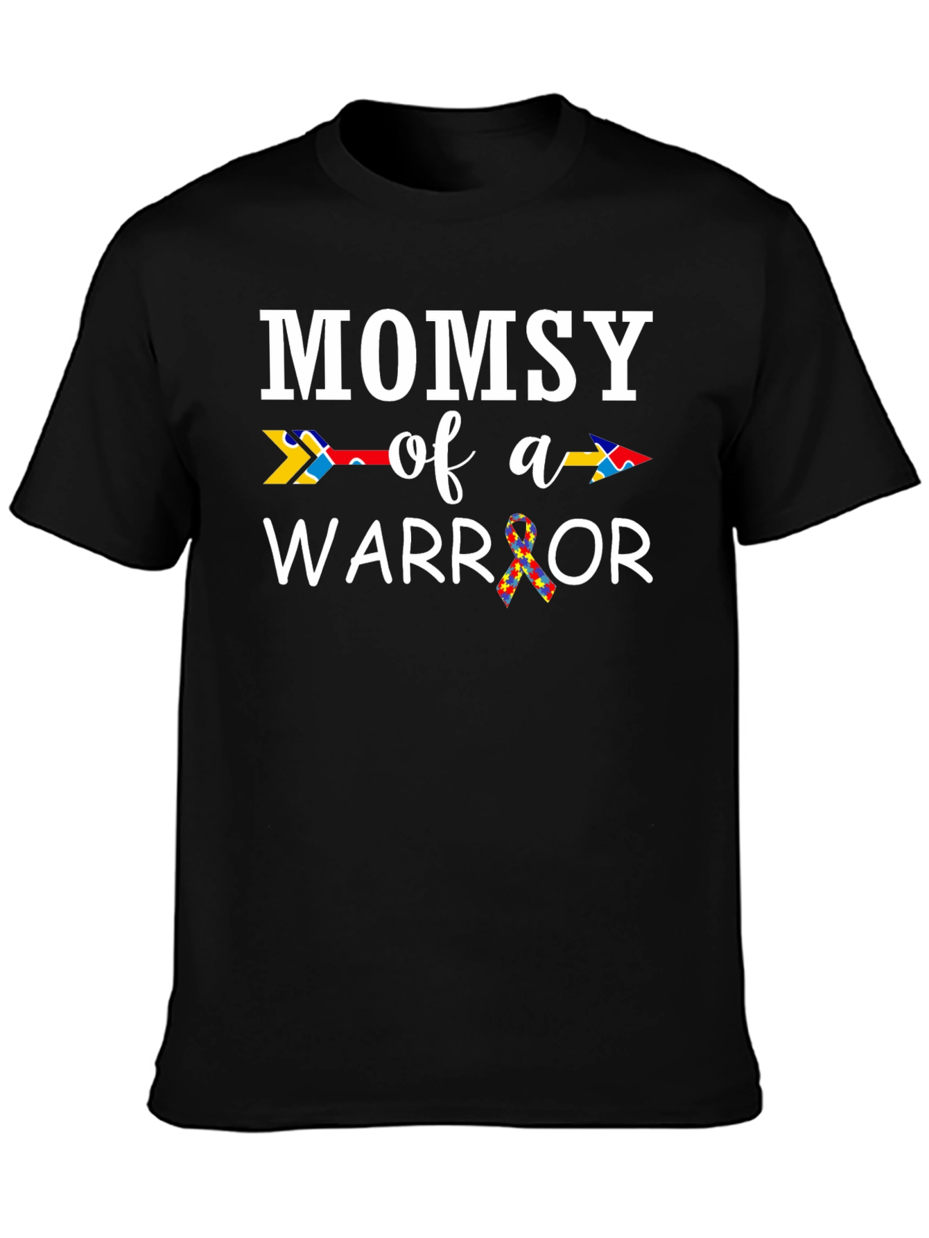 Mommy of a Warrior Autism Awareness T-Shirt - 3