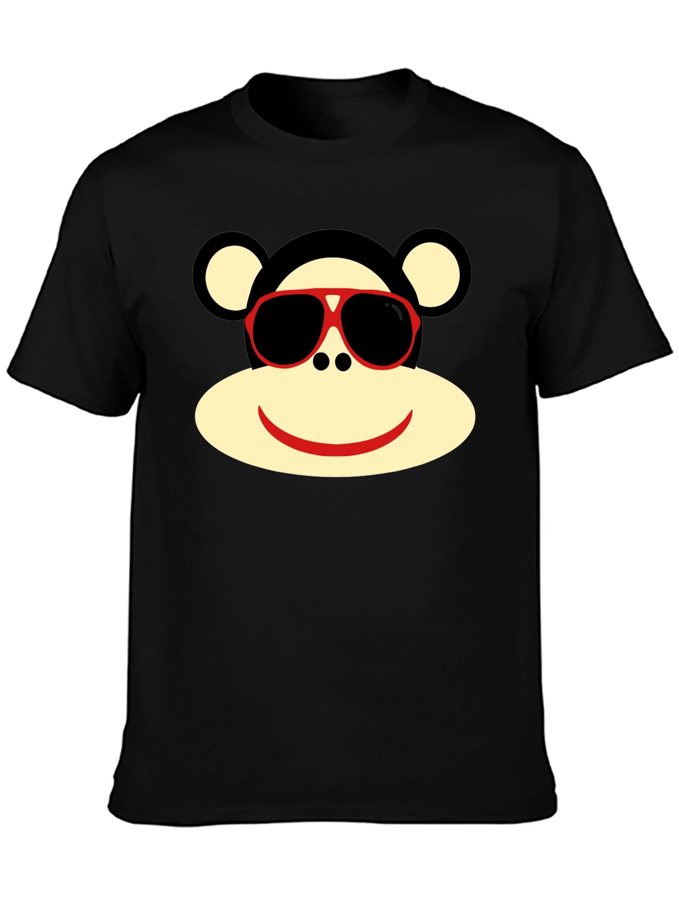 Black Sock Monkey T-Shirt - Fun Graphic Tee view 3