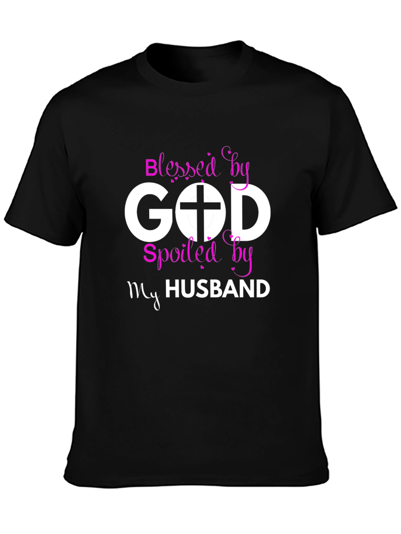 Blessed by God Spoiled by My Husband T-Shirt - 3