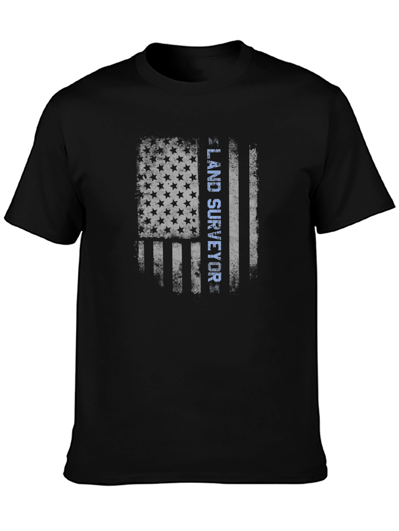 Land Surveyor American Flag T-Shirt - 3