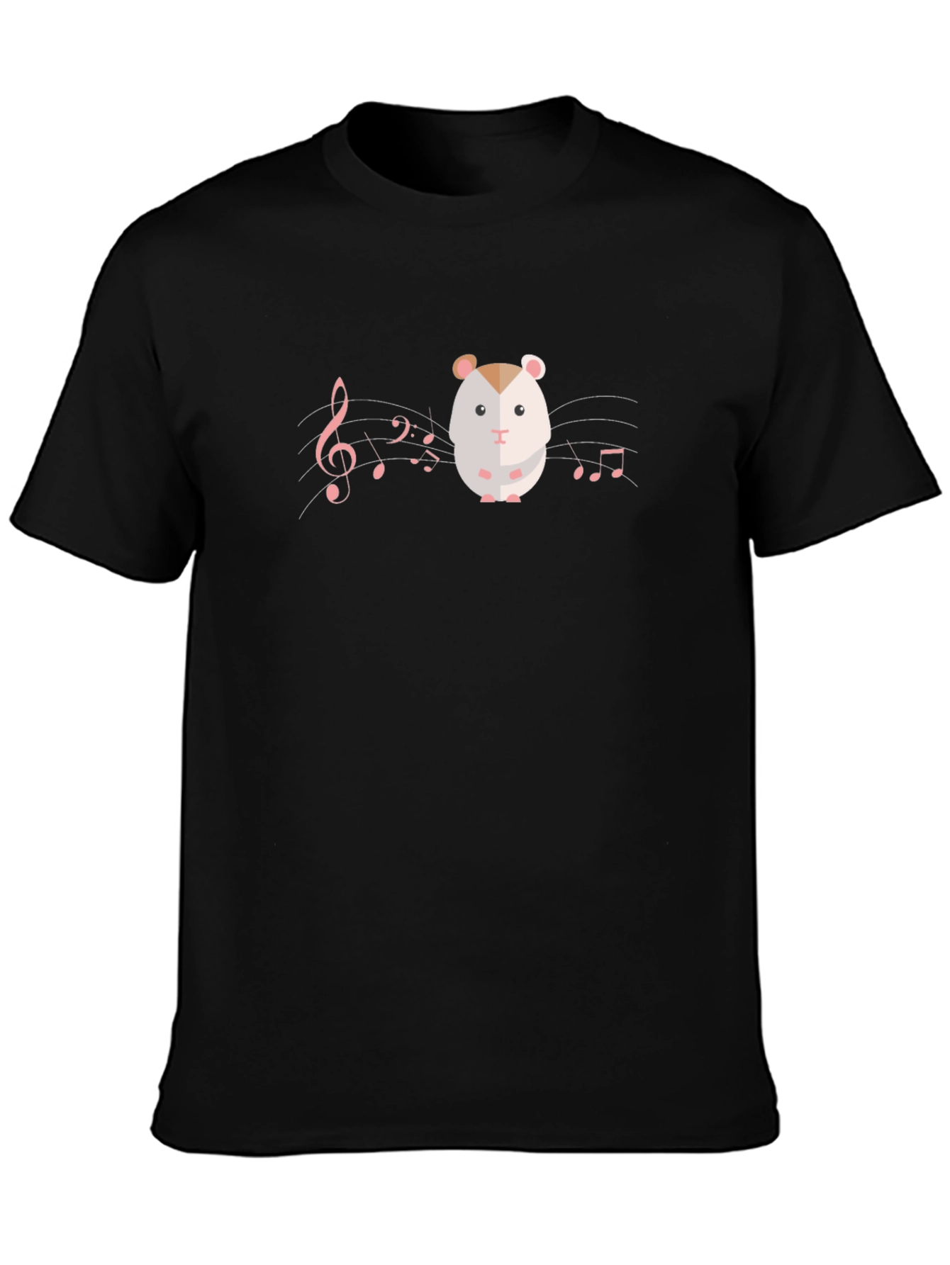 Black Hamster Music Graphic Tee view 3
