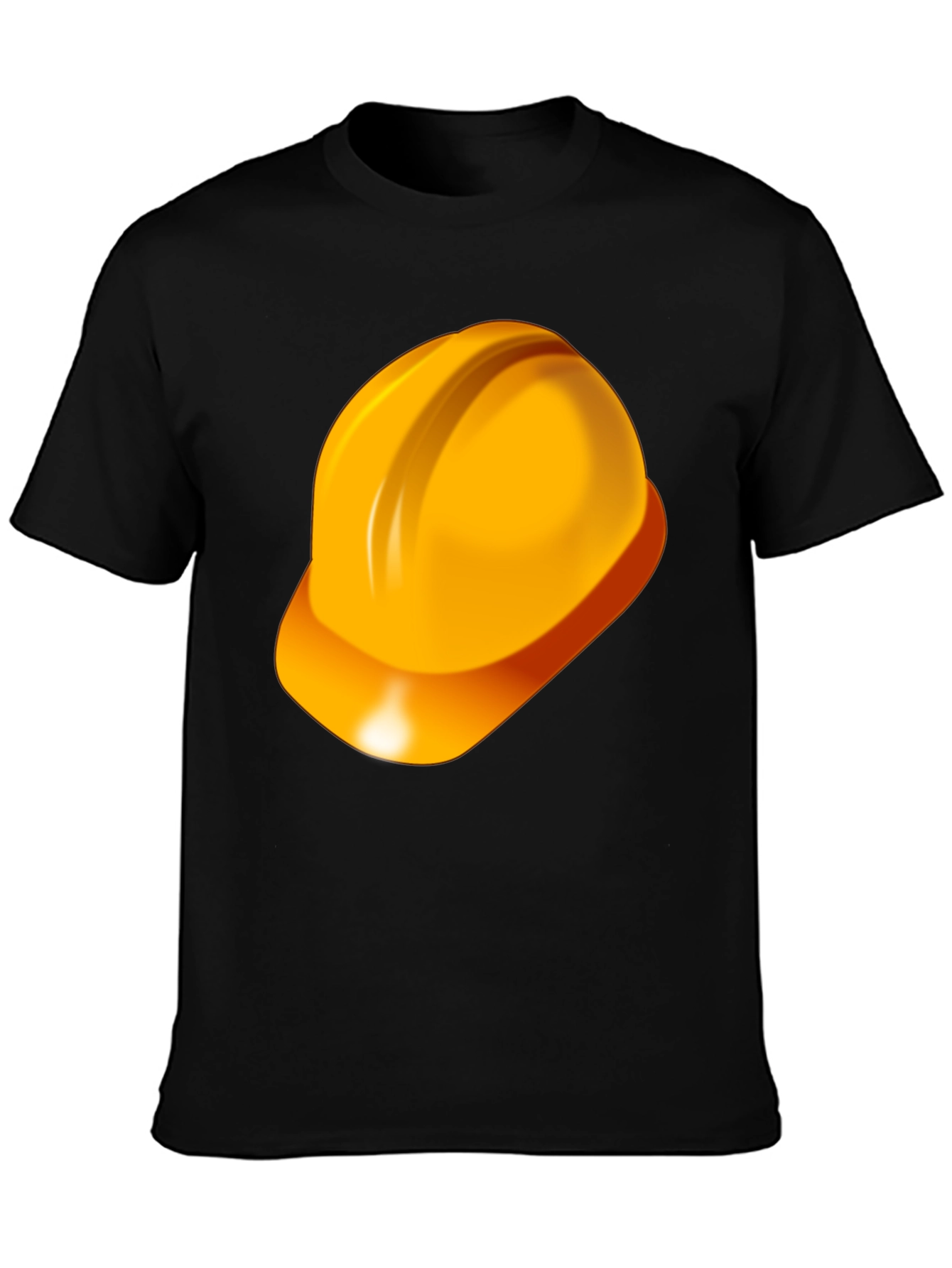 Black Construction Hard Hat T-Shirt - Safety First! view 3