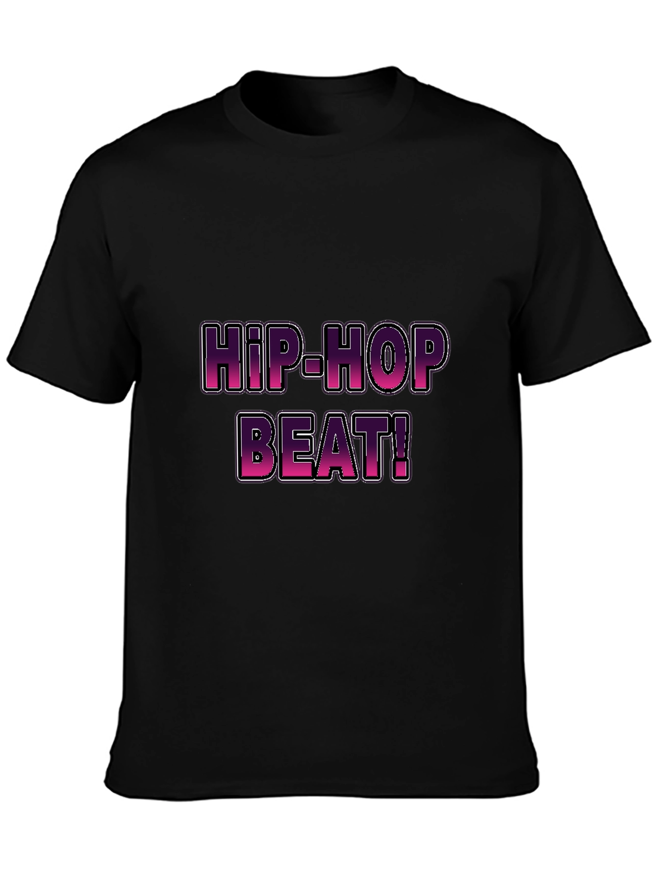 Black Hip-Hop Beat! Graphic T-Shirt view 3