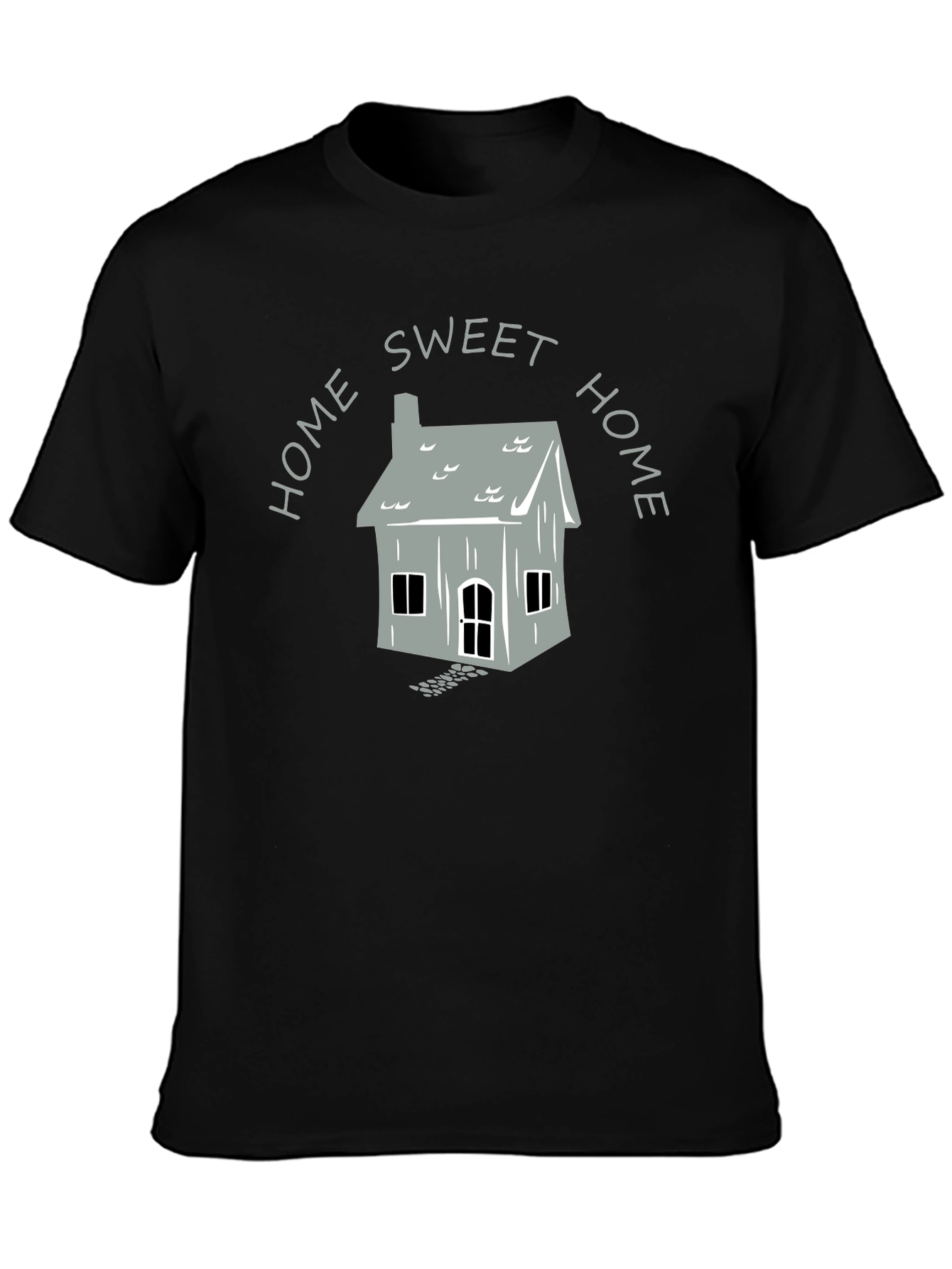 Black Home Sweet Home Graphic T-Shirt view 3