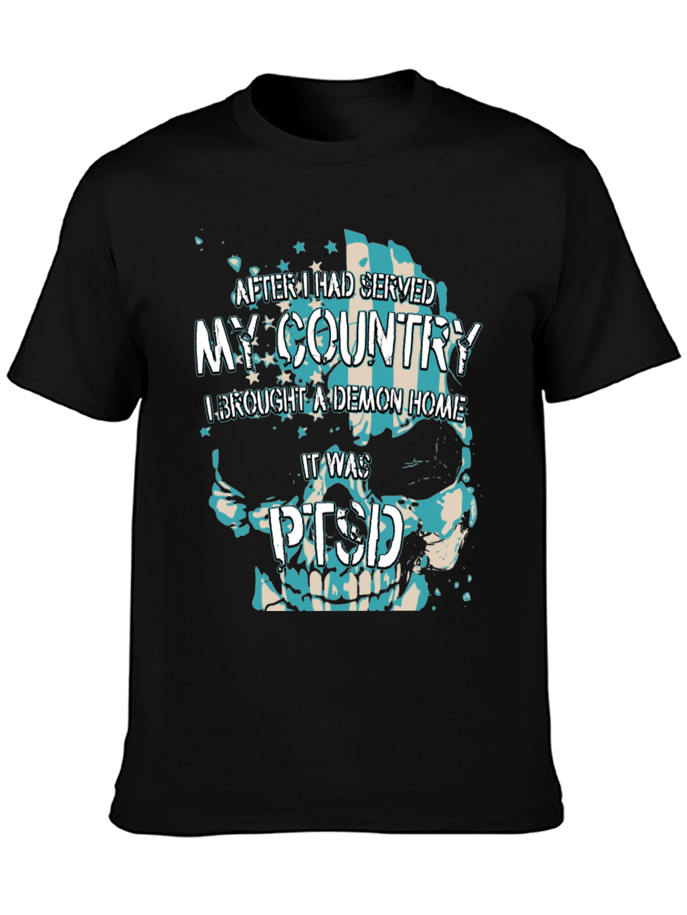 Patriotic PTSD Awareness T-Shirt - 3