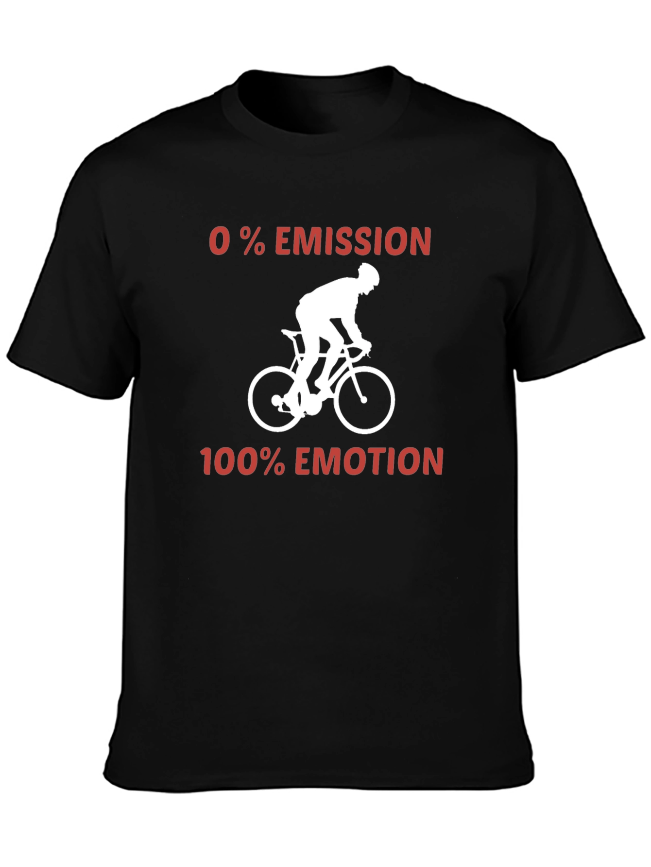 Black Eco Ride T-Shirt - 0% Emission, 100% Emotion! view 3