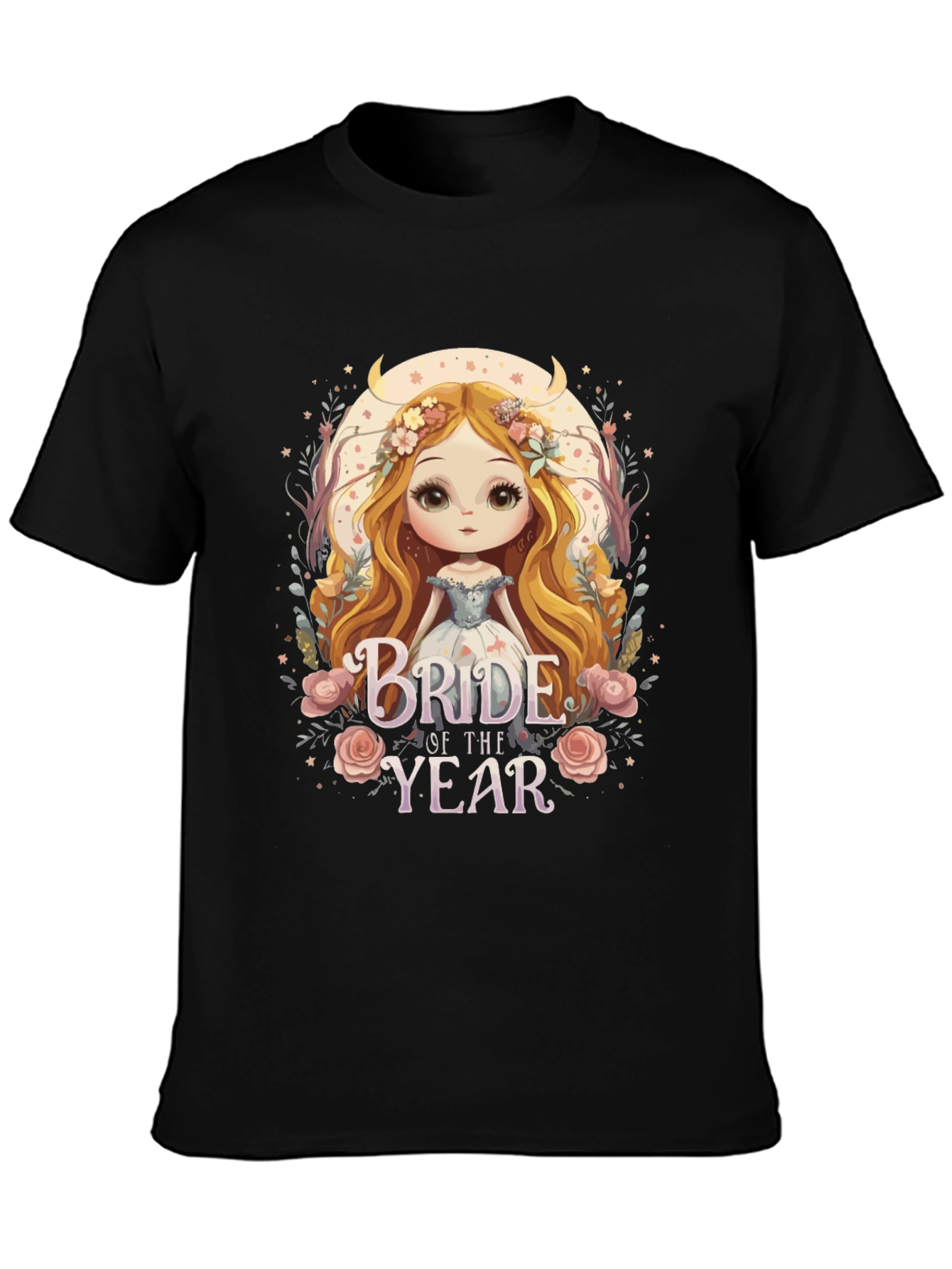 Black Bride of the Year Graphic T-Shirt view 3
