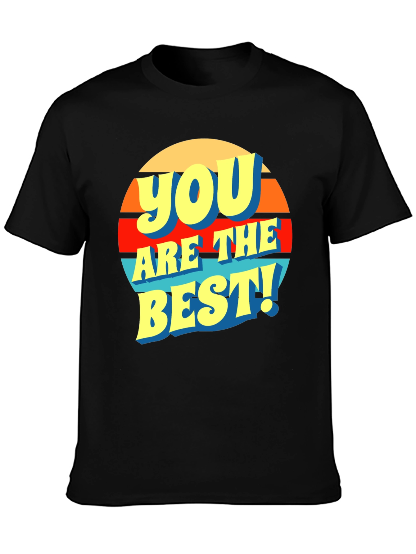 Black You Are The Best! Graphic T-Shirt view 3