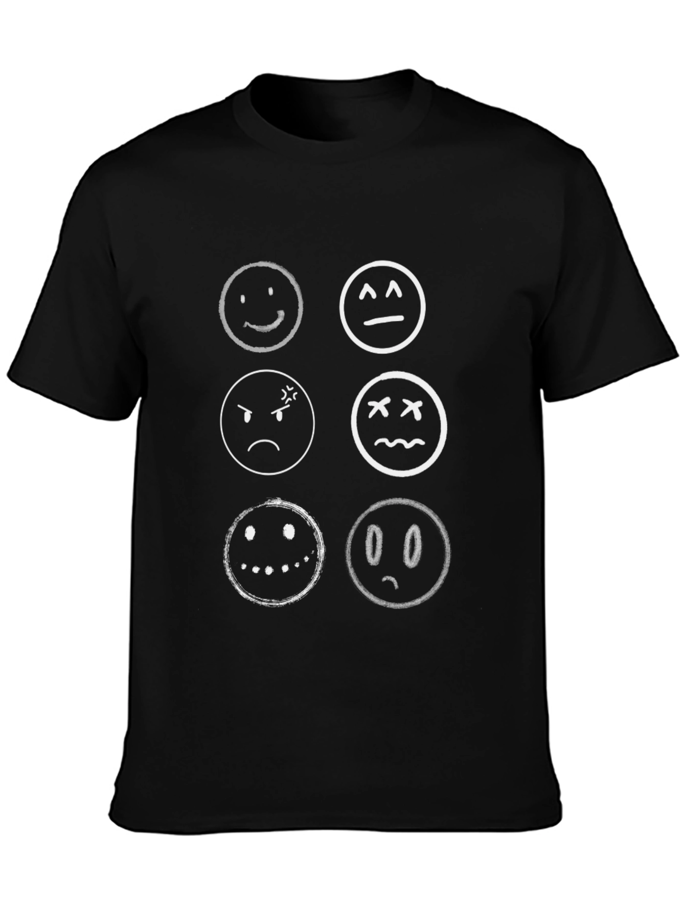 Black Emotional Expression T-Shirt view 3