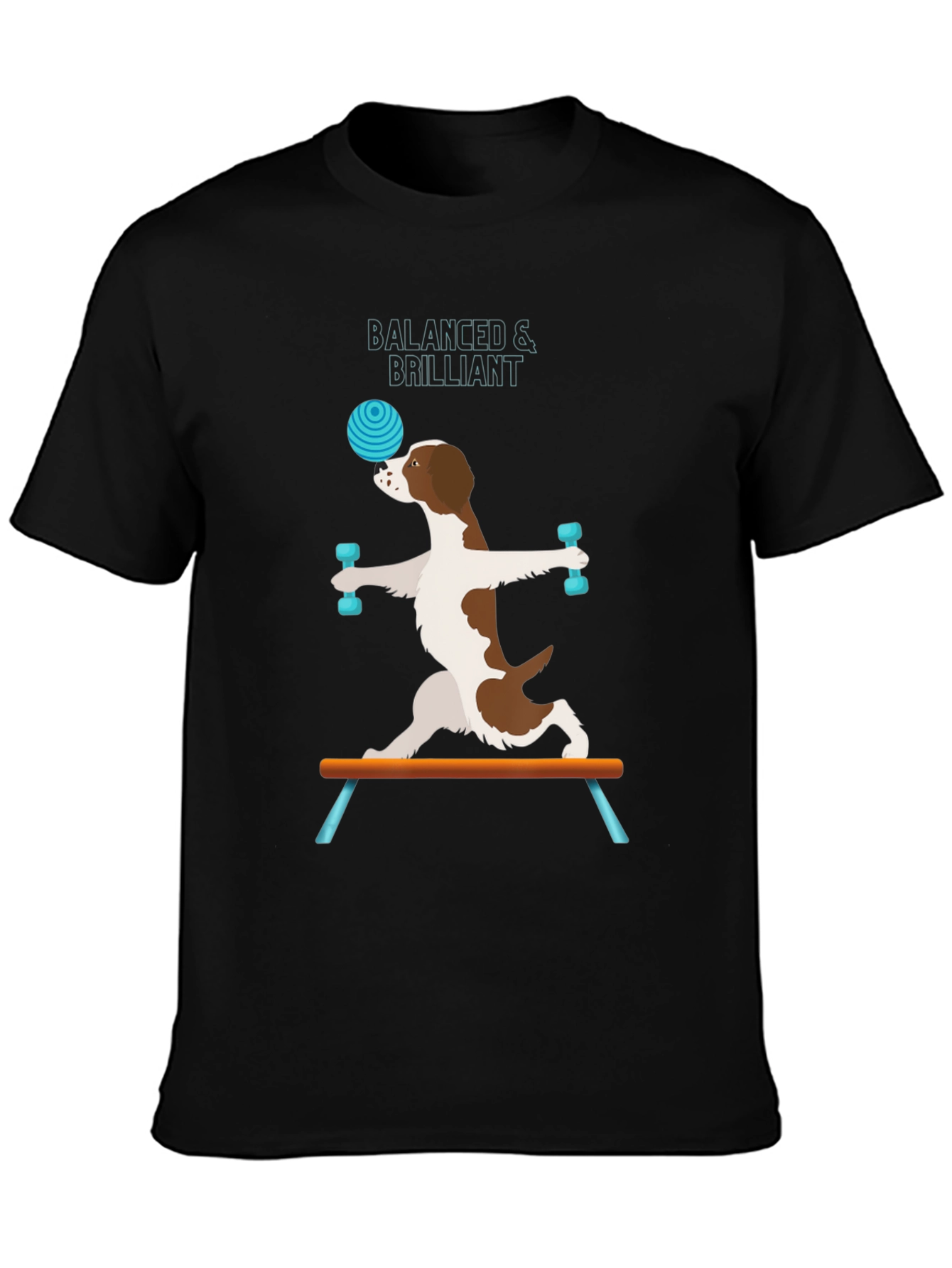 Black Balanced & Brilliant Dog T-Shirt view 3