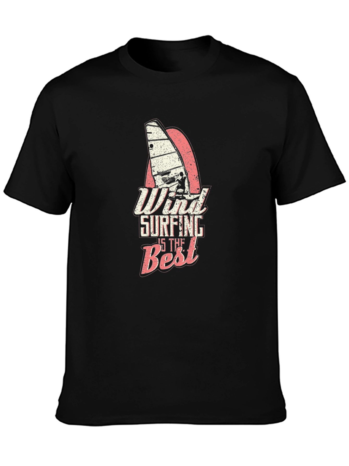 Black Windsurfing is the Best Graphic T-Shirt view 3