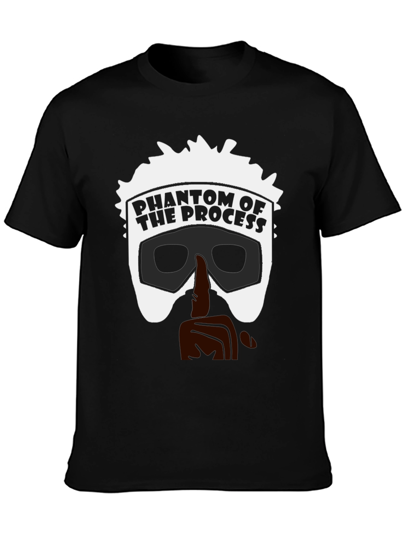 Black Phantom of the Process Black T-Shirt view 3