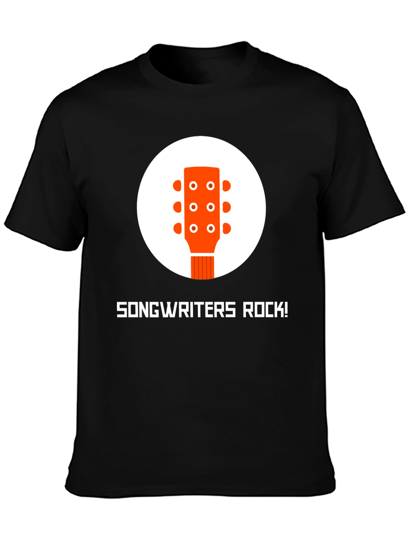 Black Songwriters Rock T-Shirt - Music Lover Tee view 3