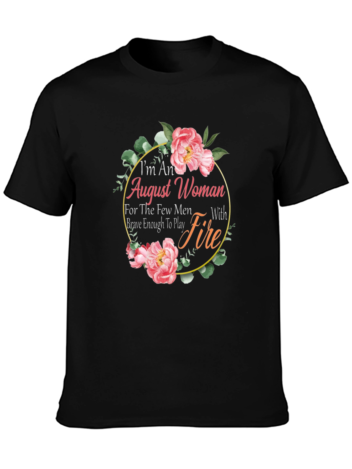 Black August Woman Floral Graphic T-Shirt view 3