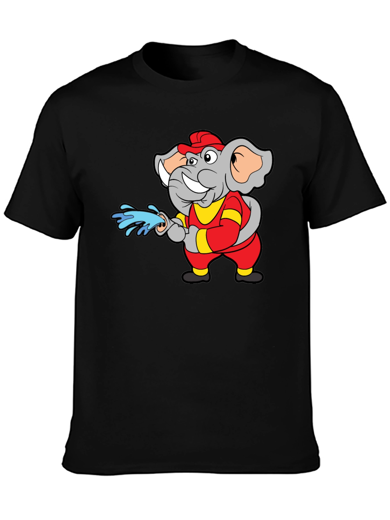 Black Elephant Firefighter T-Shirt view 3