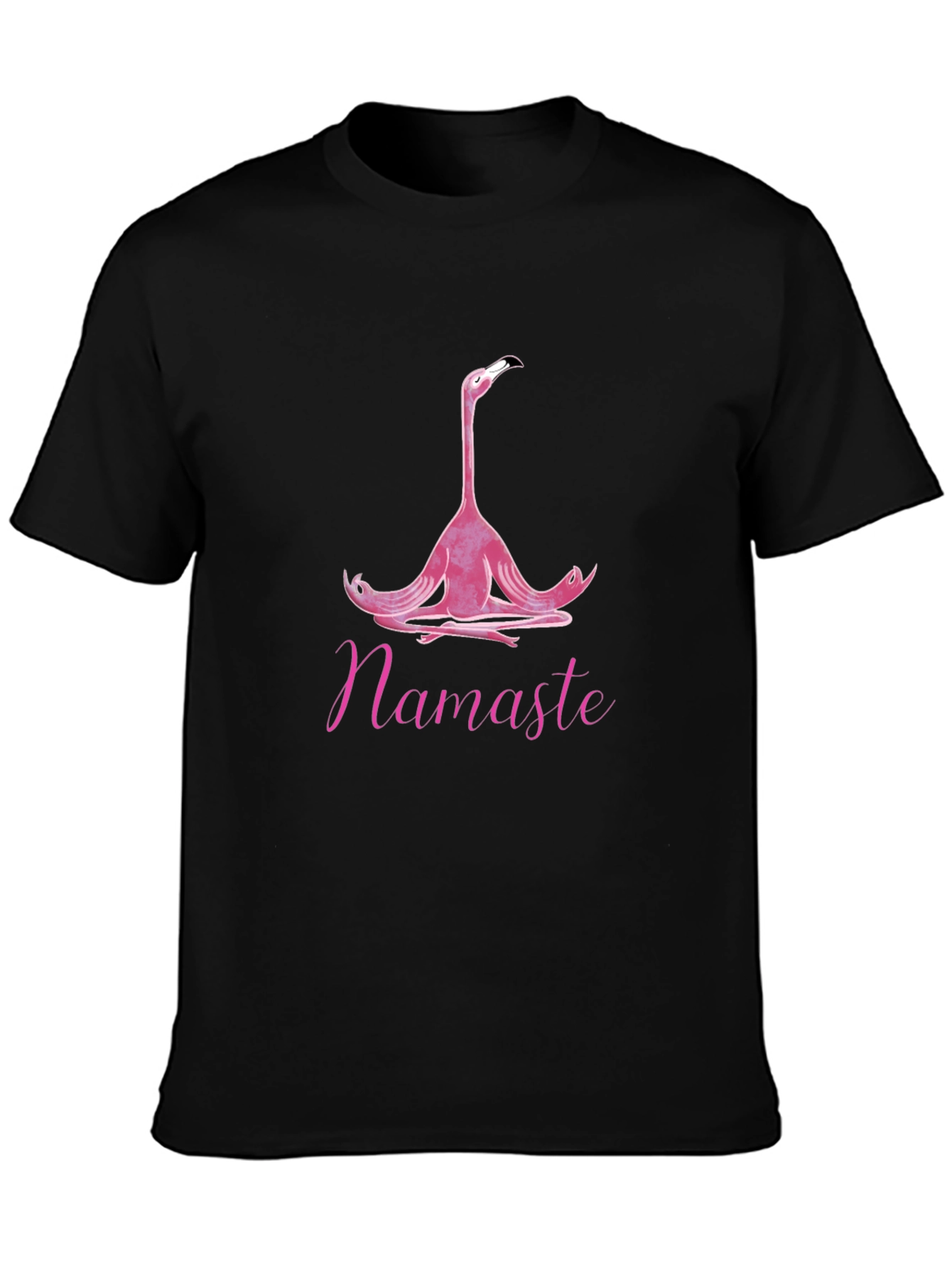 Meditating Flamingo T-Shirt - Namaste Yoga Tee - 3