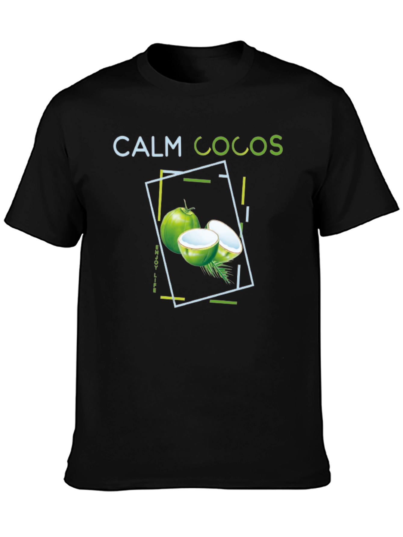 Calm Cocos Graphic Tee - Tropical Vibe Shirt - 3