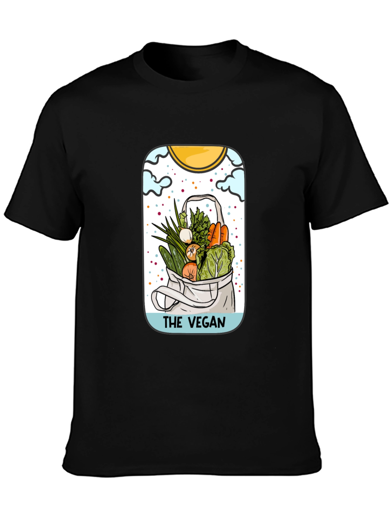 Black The Vegan T-Shirt - Stylish & Comfortable view 3
