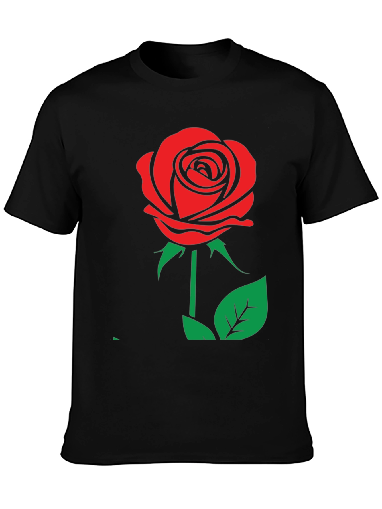 Rose Graphic Tee - Classic & Bold Design - 3