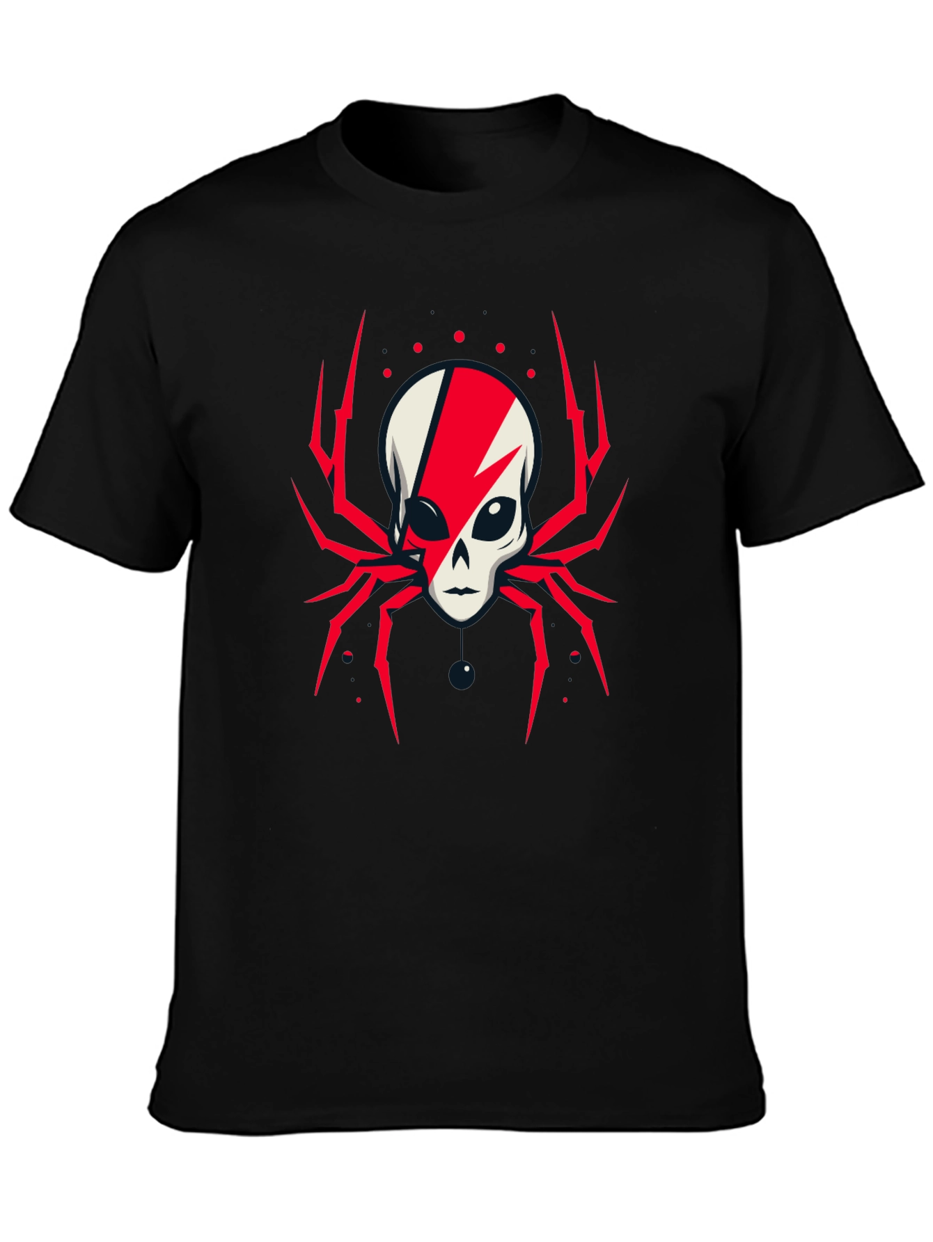 Black Alien Spider Graphic Tee - Unique Design view 3
