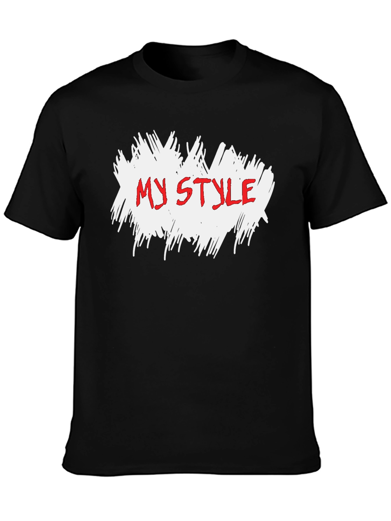 Black My Style Graphic Tee - Cool Trendy Casual Cotton Shirt view 3