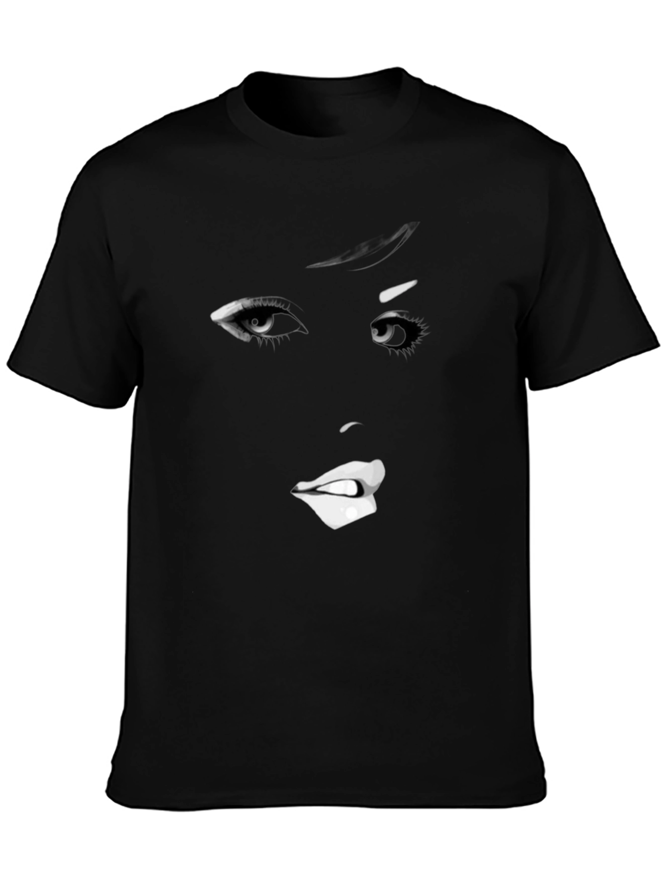 Black Audrey Hepburn Graphic Tee - Black T-Shirt view 3
