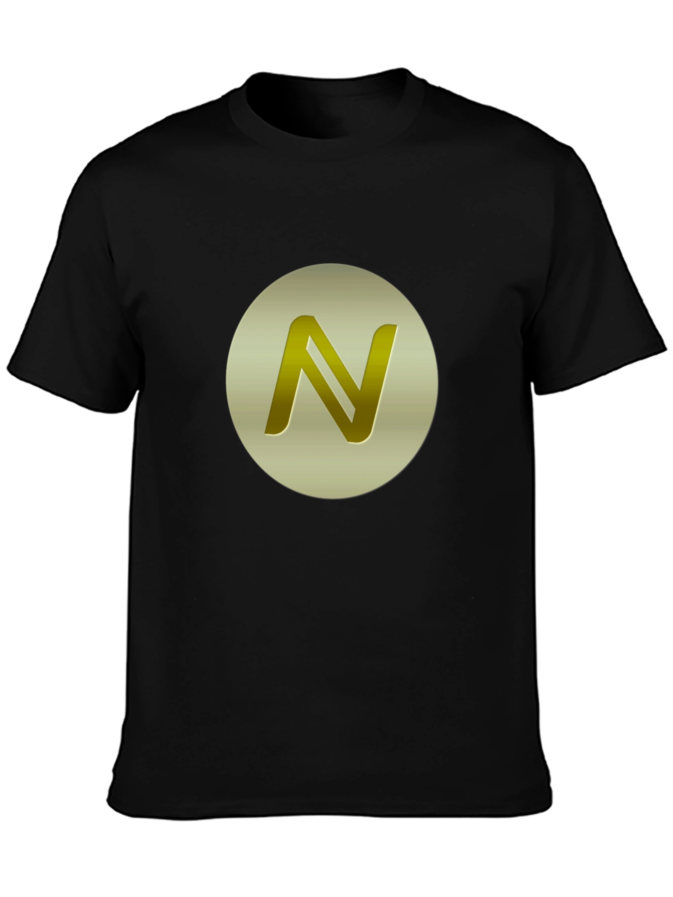 Black Golden N Logo Black Tee view 3