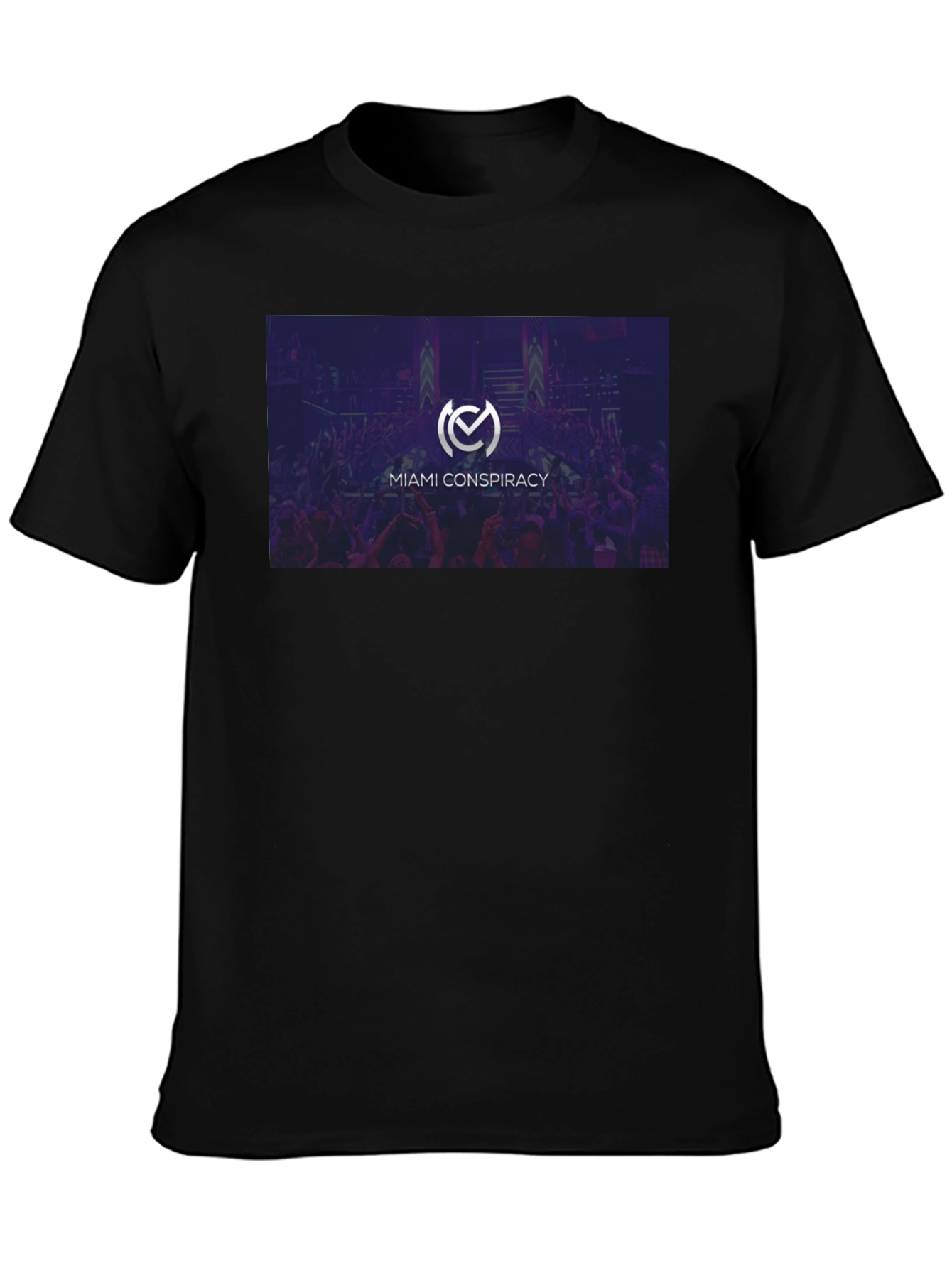 Black Miami Conspiracy Graphic T-Shirt view 3