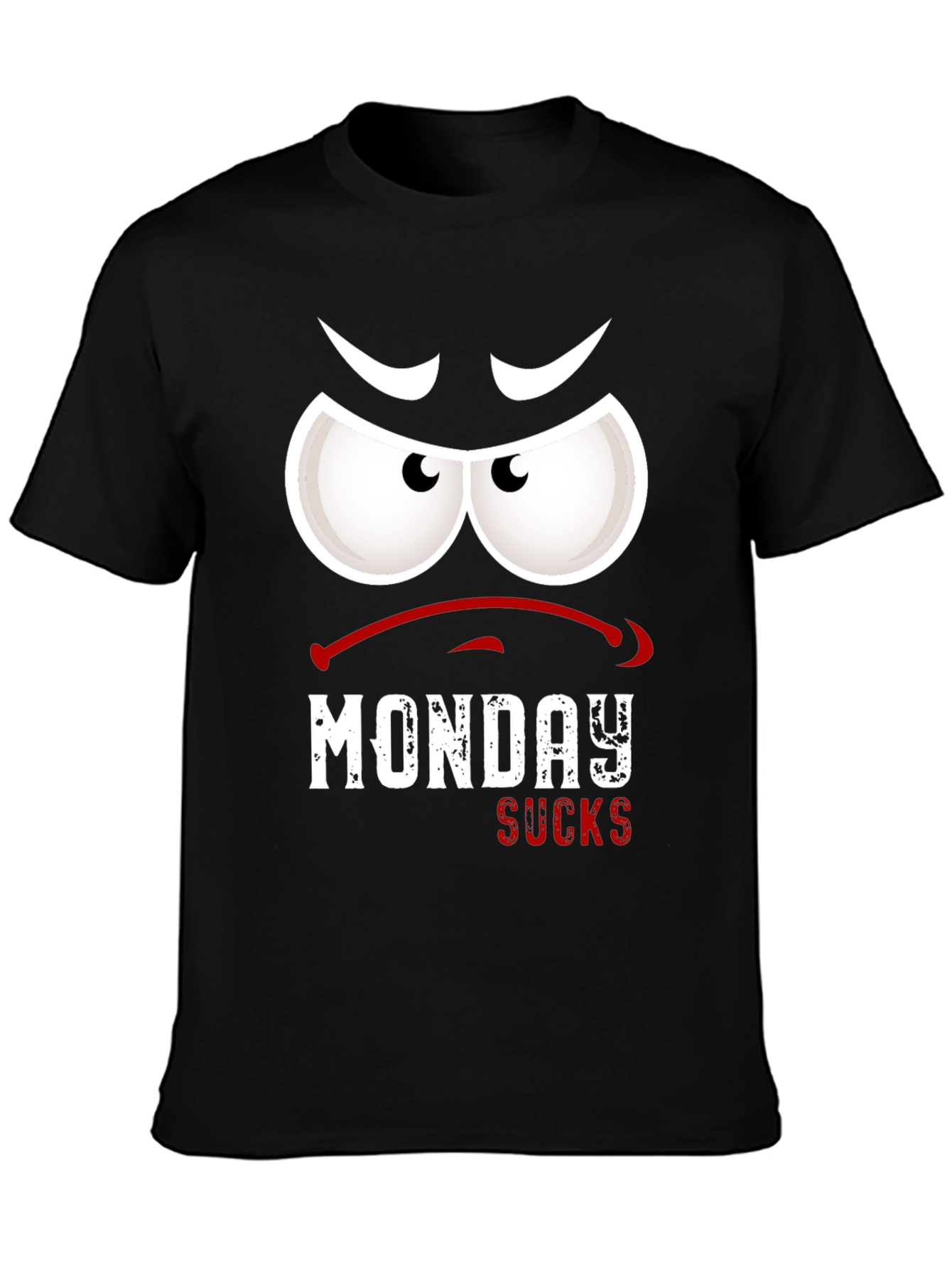 Black Monday Sucks Graphic T-Shirt view 3