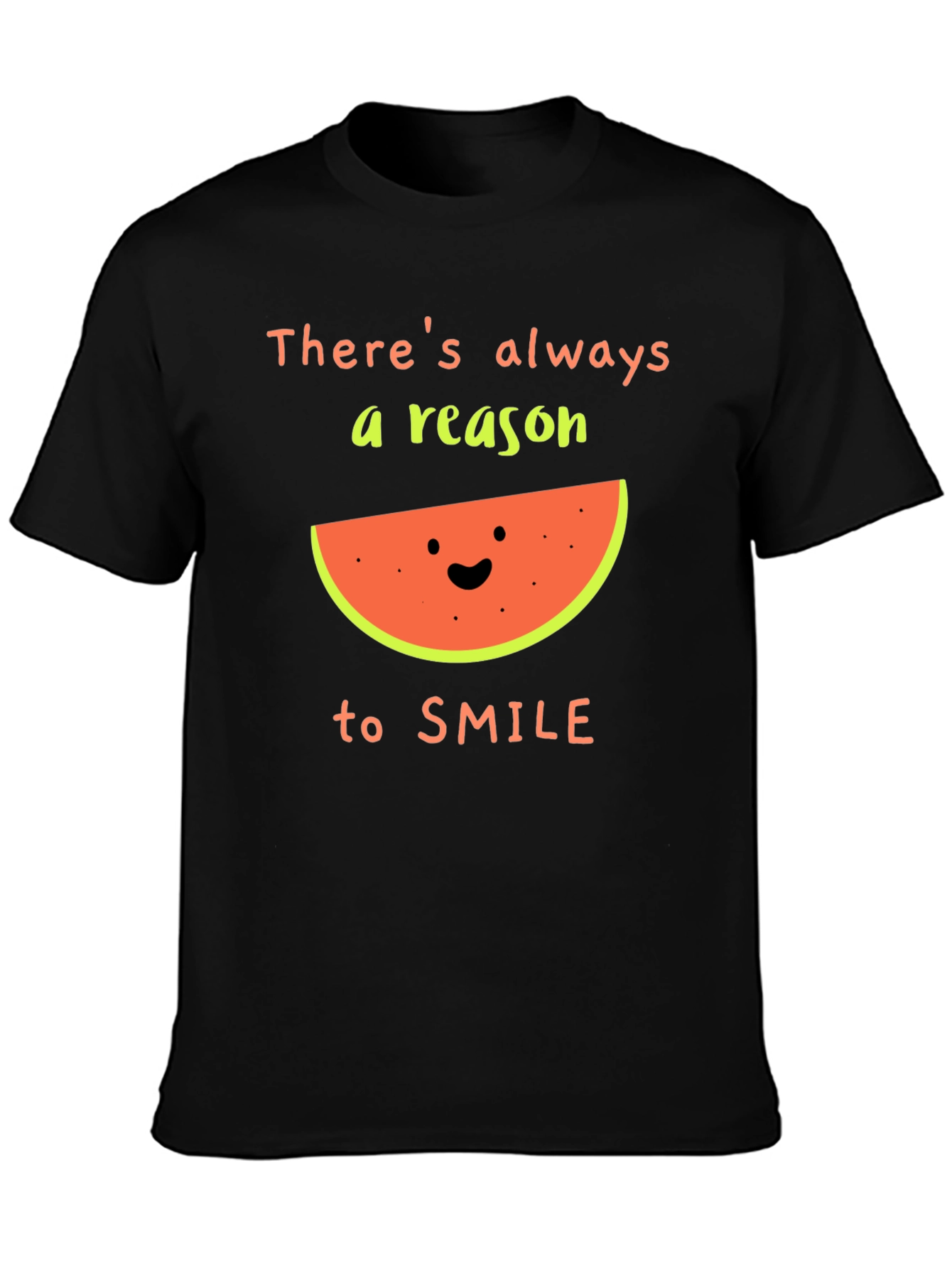 Black There's Always a Reason to Smile Graphic Tee view 3