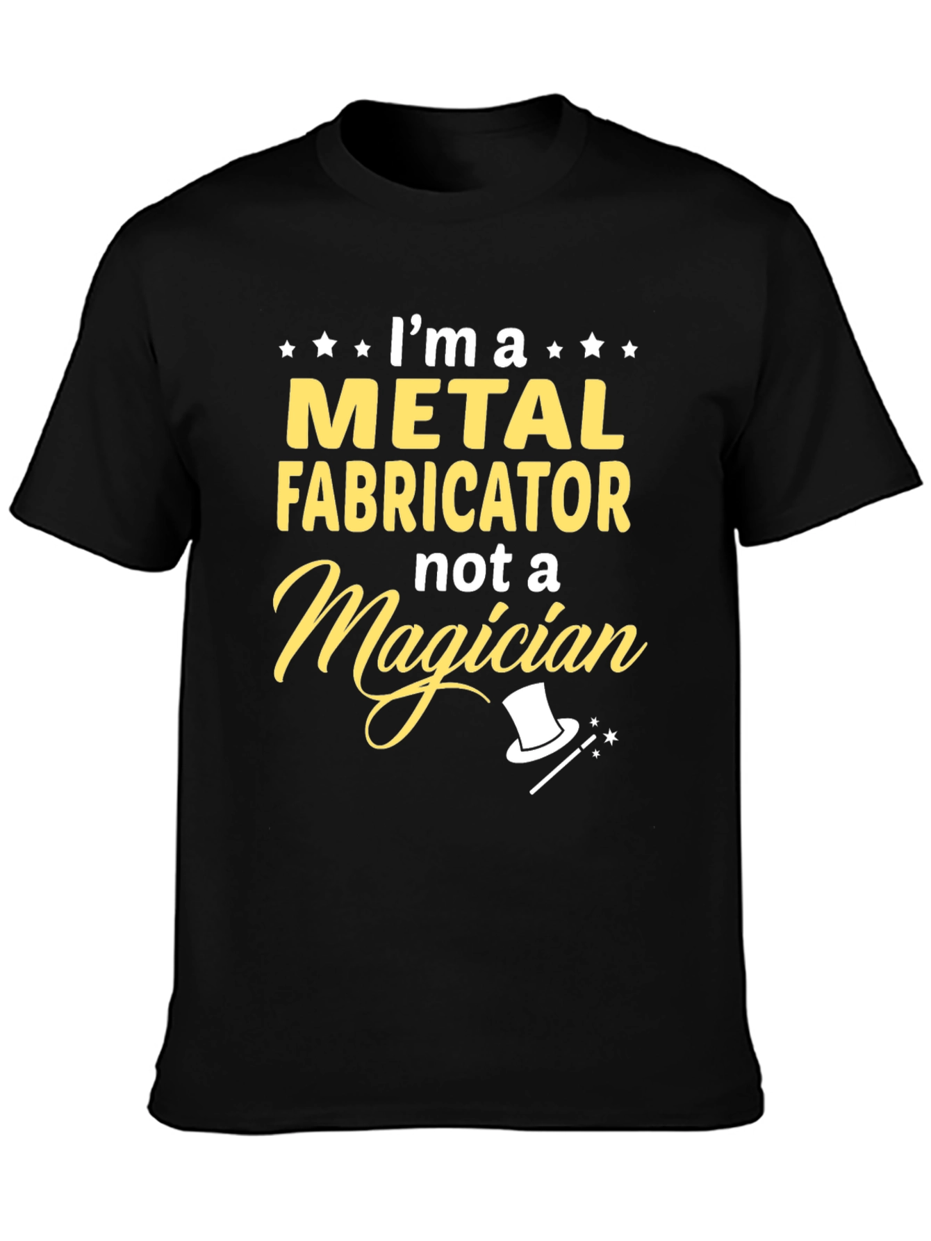 Black Metal Fabricator T-Shirt - Funny Job Pride Tee view 3