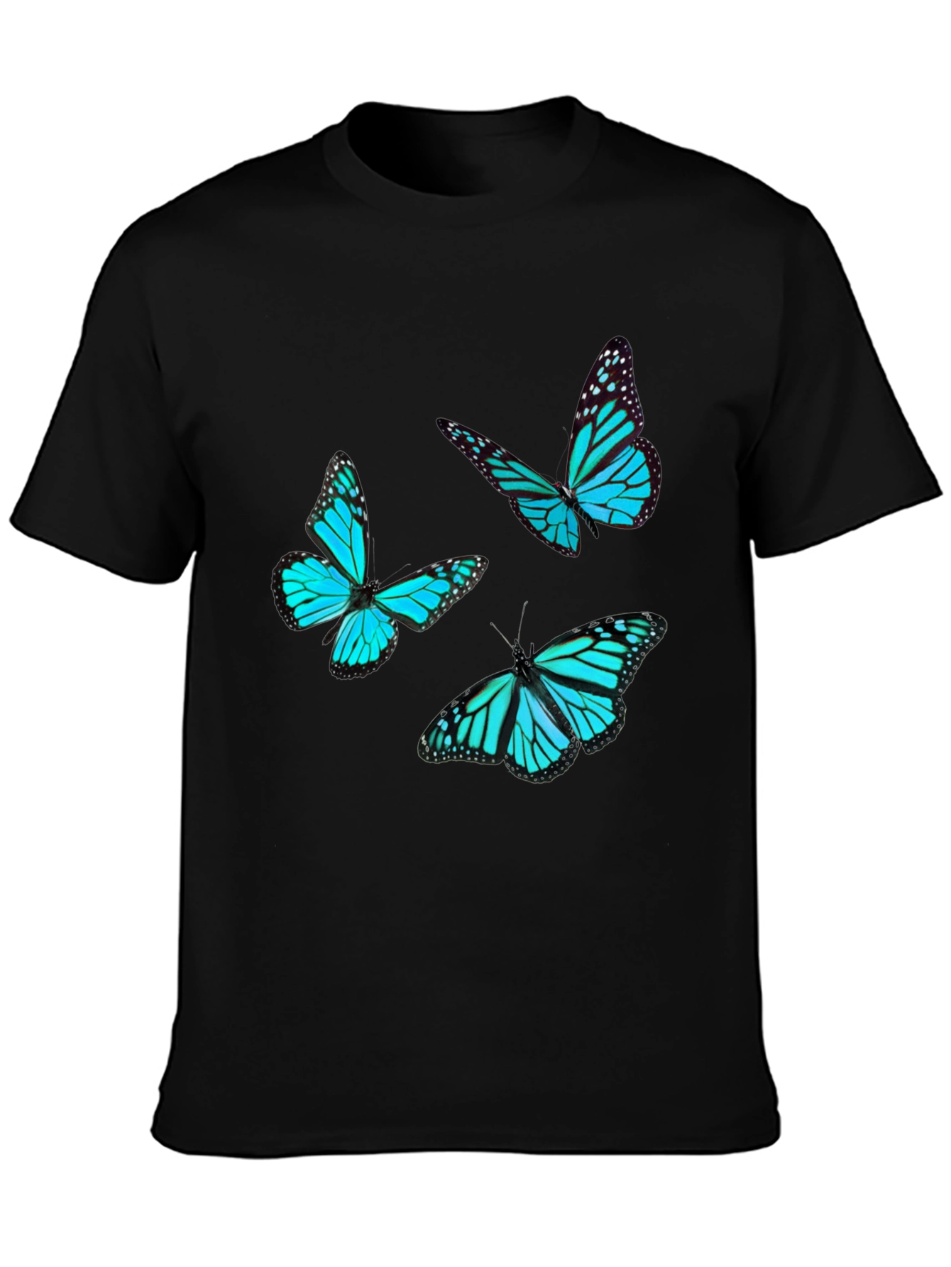 Black Butterfly Graphic Tee - Black view 3